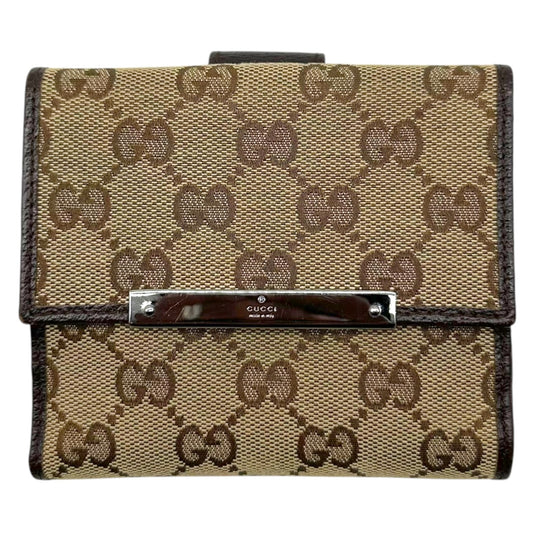 Gucci Bi-Fold Wallet Brown Monogram Canvas