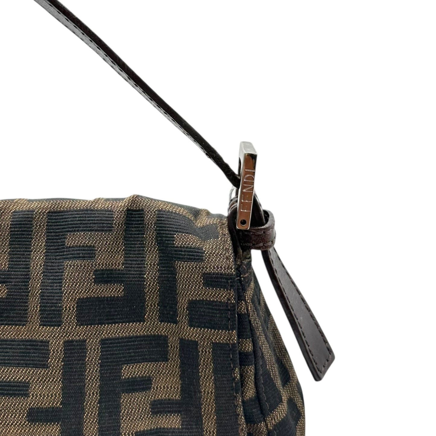 Fendi East West Zucca Baguette Bag
