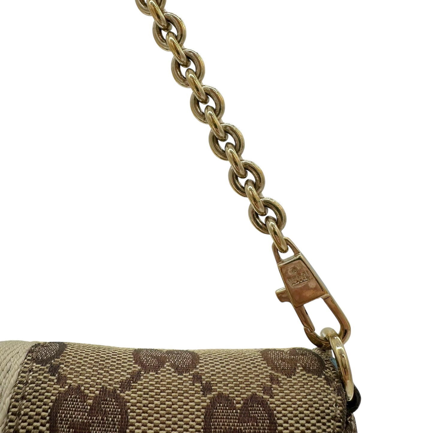 Gucci Blue Monogram Horsebit Clutch Bag - Outfit Repeater