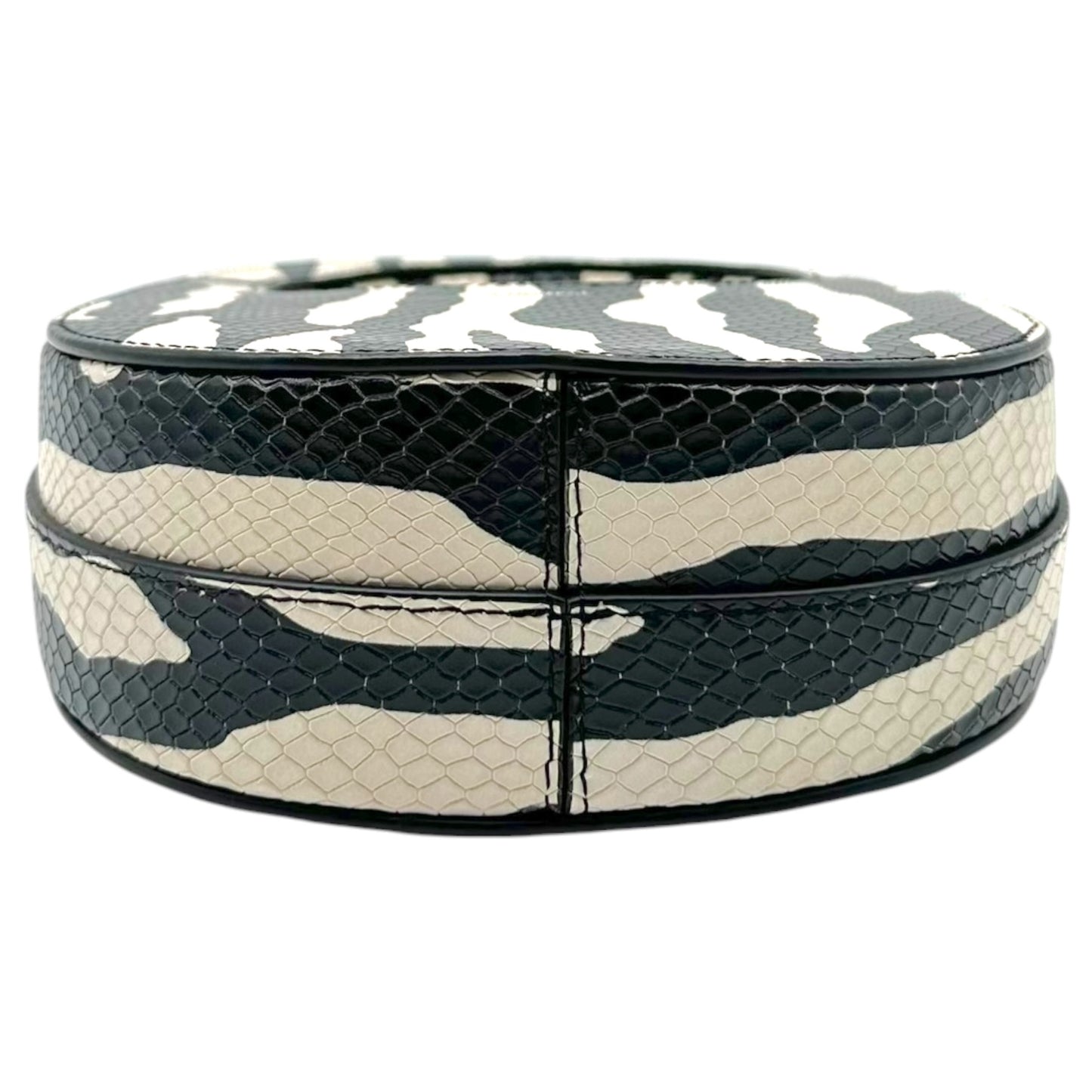 Coperni Zebra Print Snakeskin Embossed Leather Mini Swipe Bag