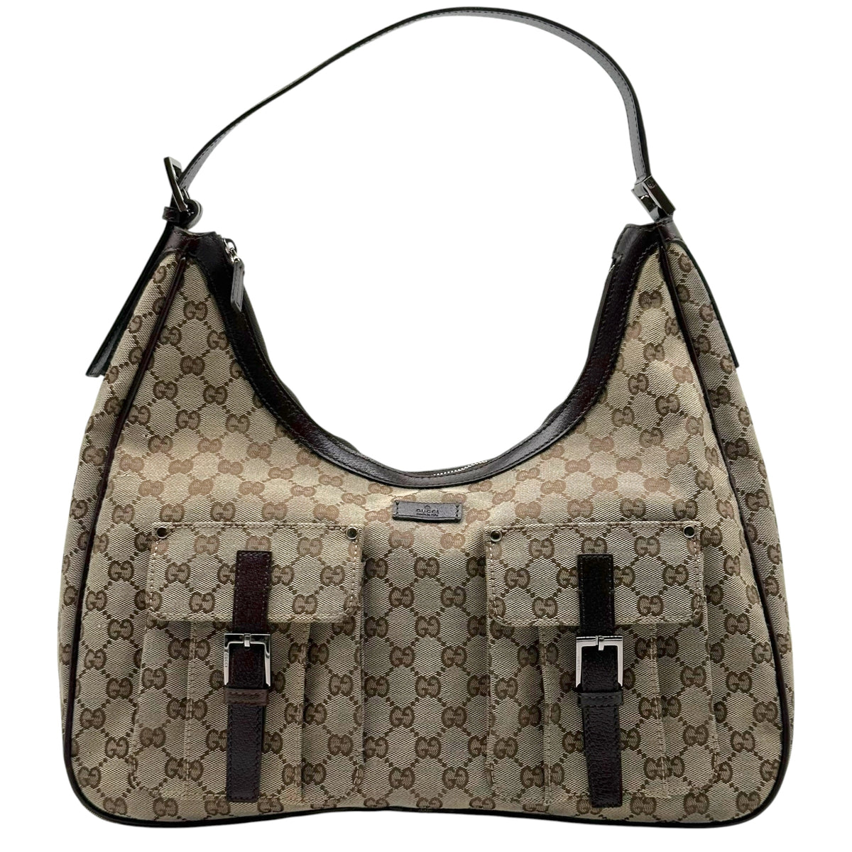 Gucci Tan Monogram Large Cargo Pocket Tote Bag