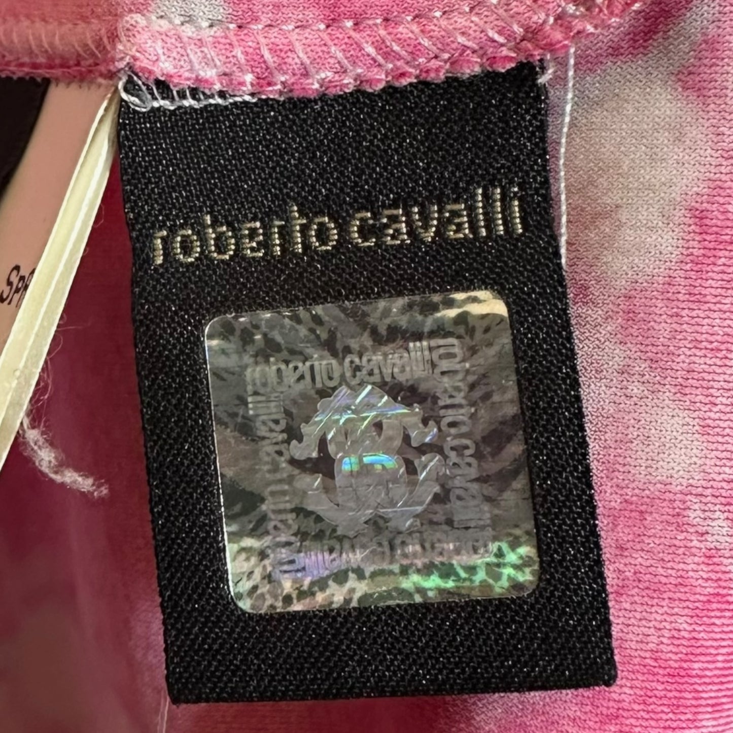 Roberto Cavalli Off the Shoulder Midi Dress (AS IS)