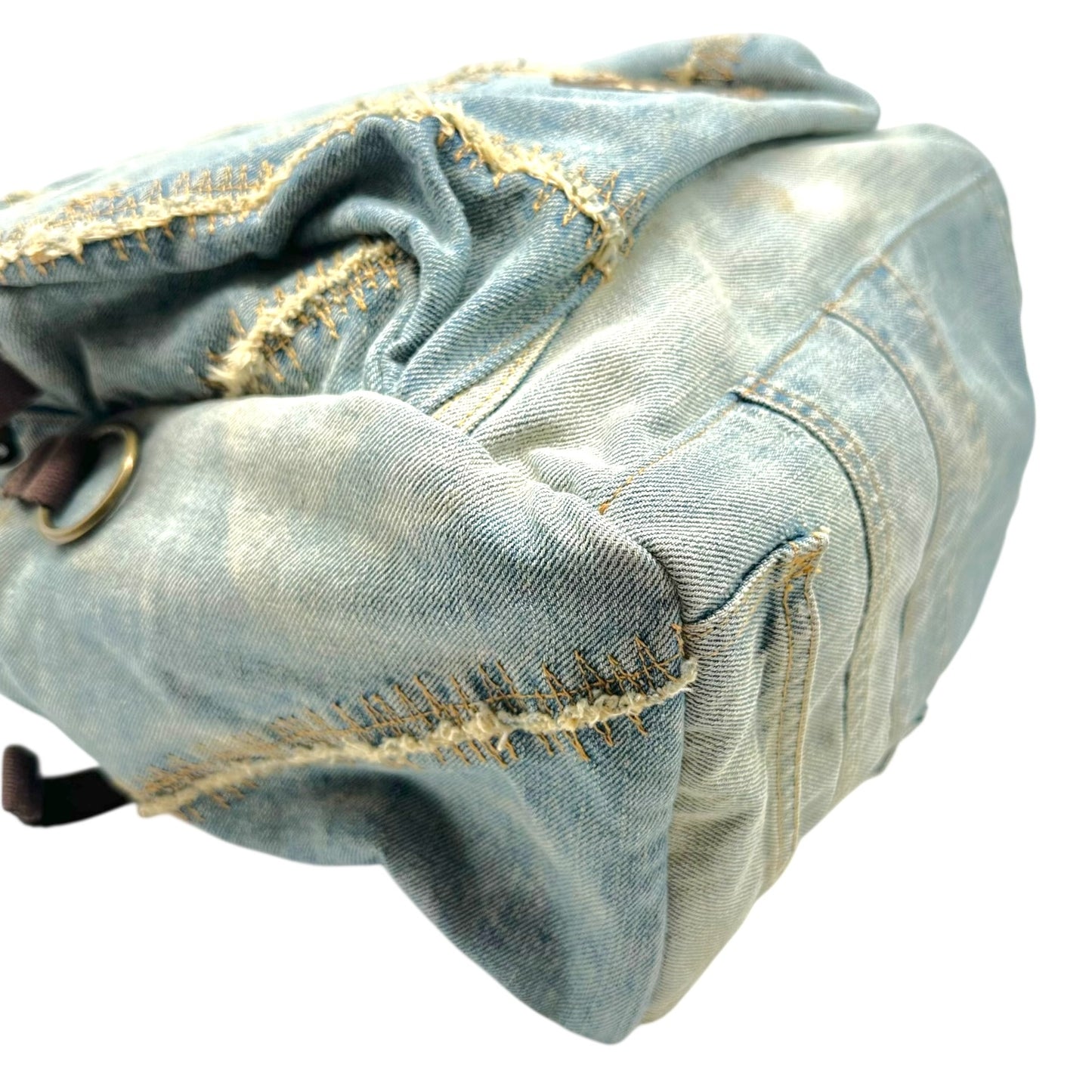 Dolce & Gabbana Denim Studded Backpack Bag