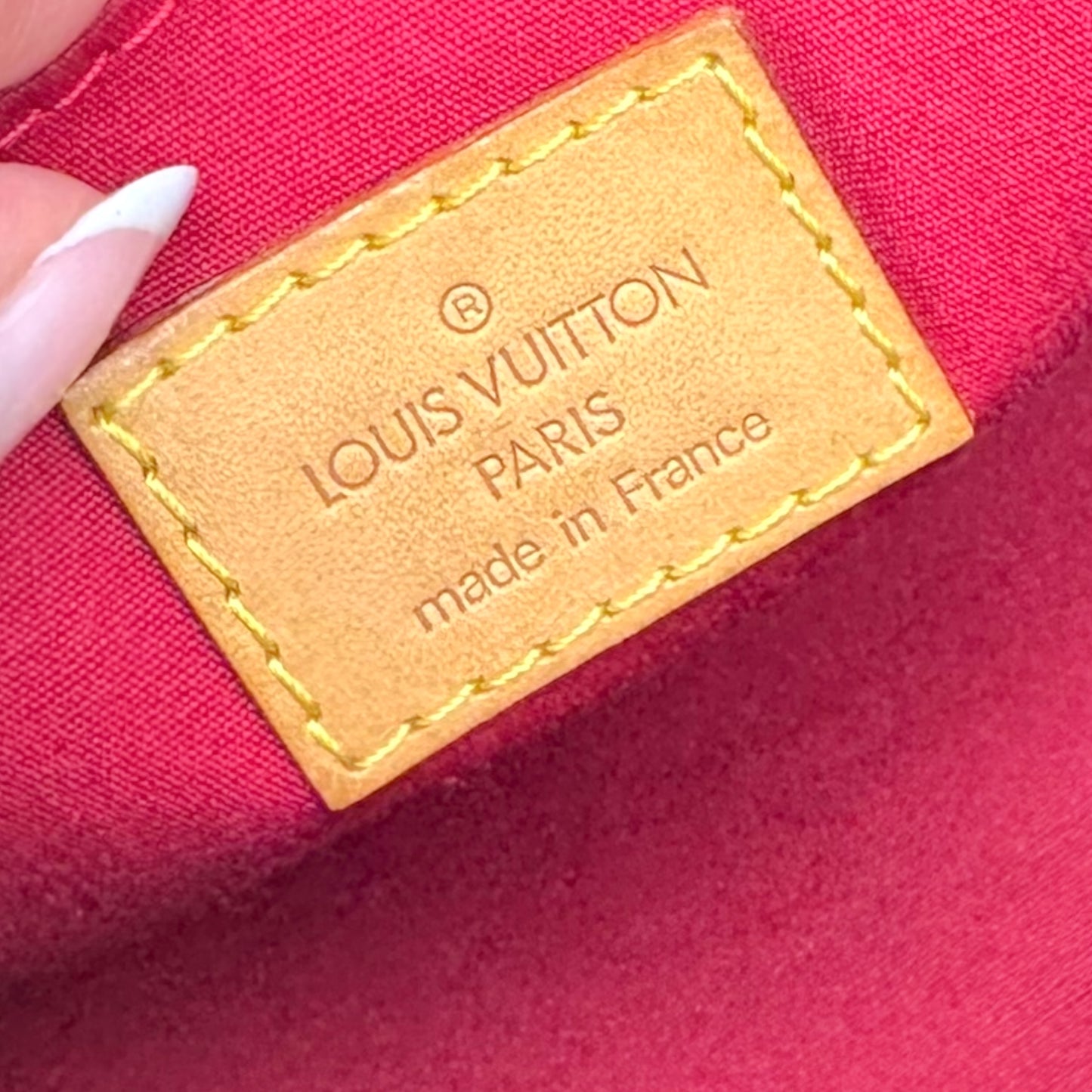 Louis Vuitton Red Vernis Roxbury Drive 2-Way Bag