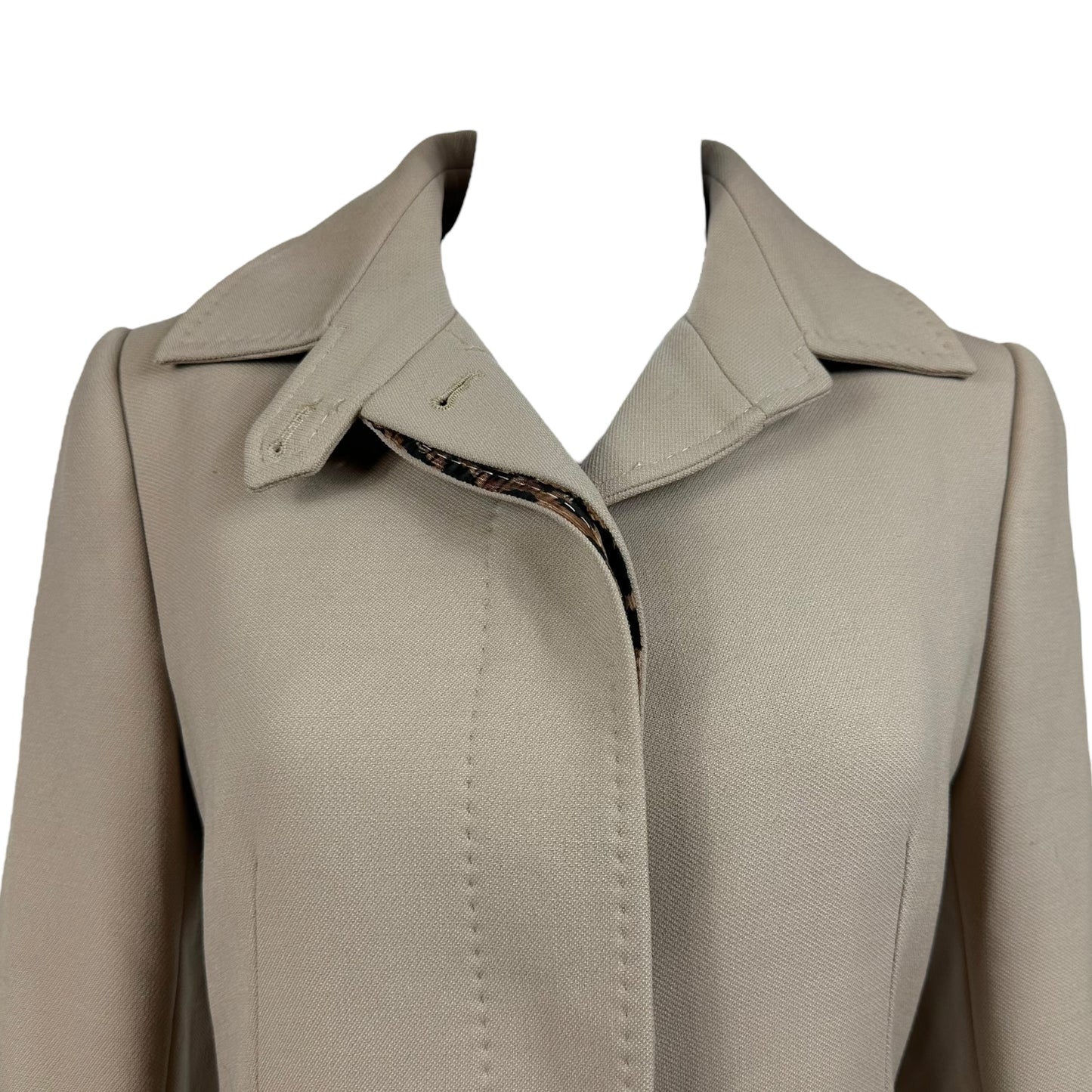 Dolce & Gabbana Tan Wool Trench Coat