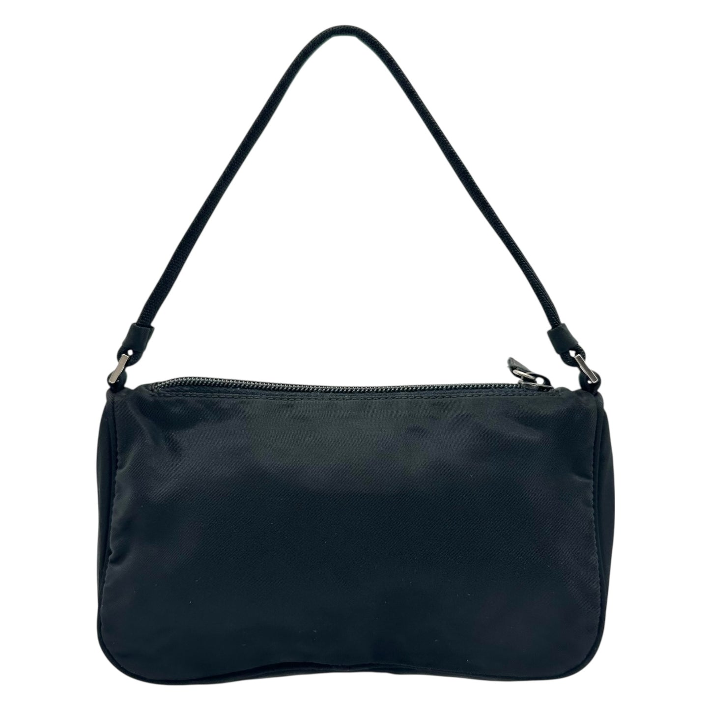 Prada Black Nylon Square Mini Pochette Bag