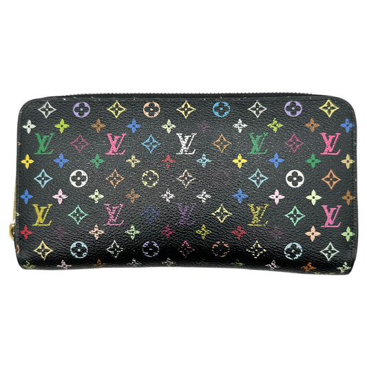 Louis Vuitton Black Murakami Multicolor Zippy Long Wallet
