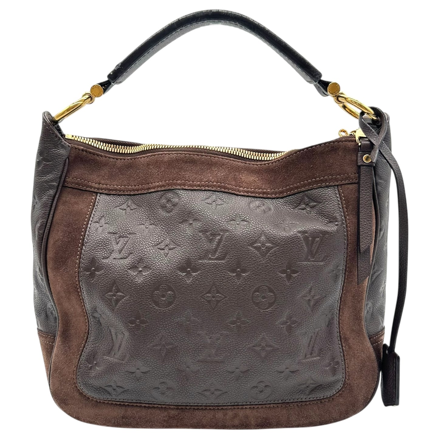 Louis Vuitton Brown Suede Empreinte Audacieuse PM Hobo Bag