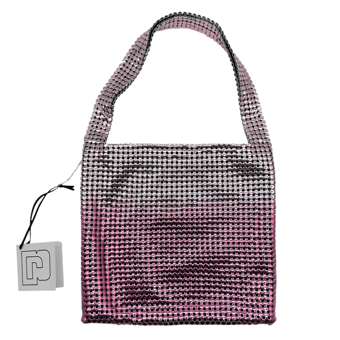 Paco Rabanne Pink Silver Chainmail Mini Bag