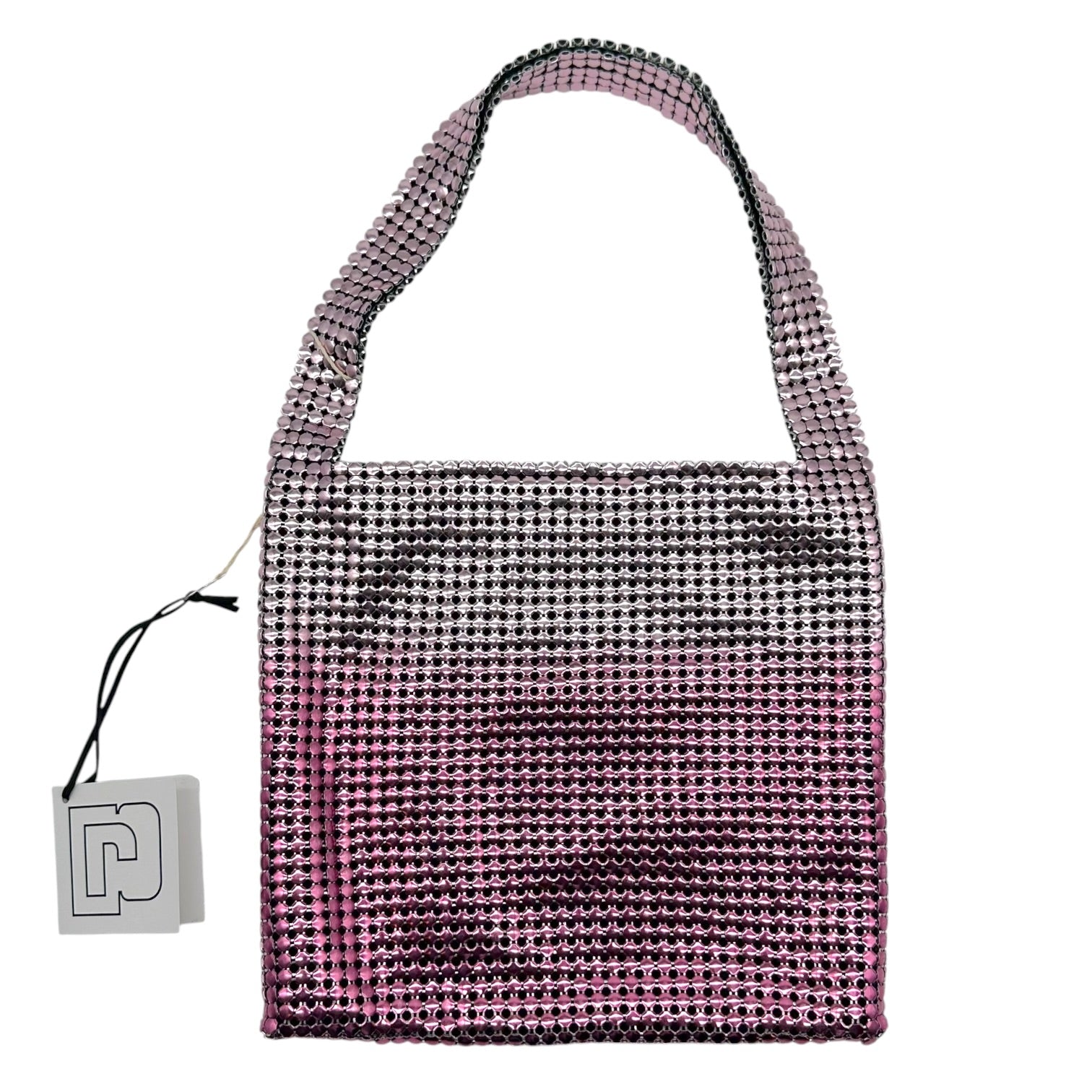 Paco Rabanne Pink Silver Chainmail Mini Bag
