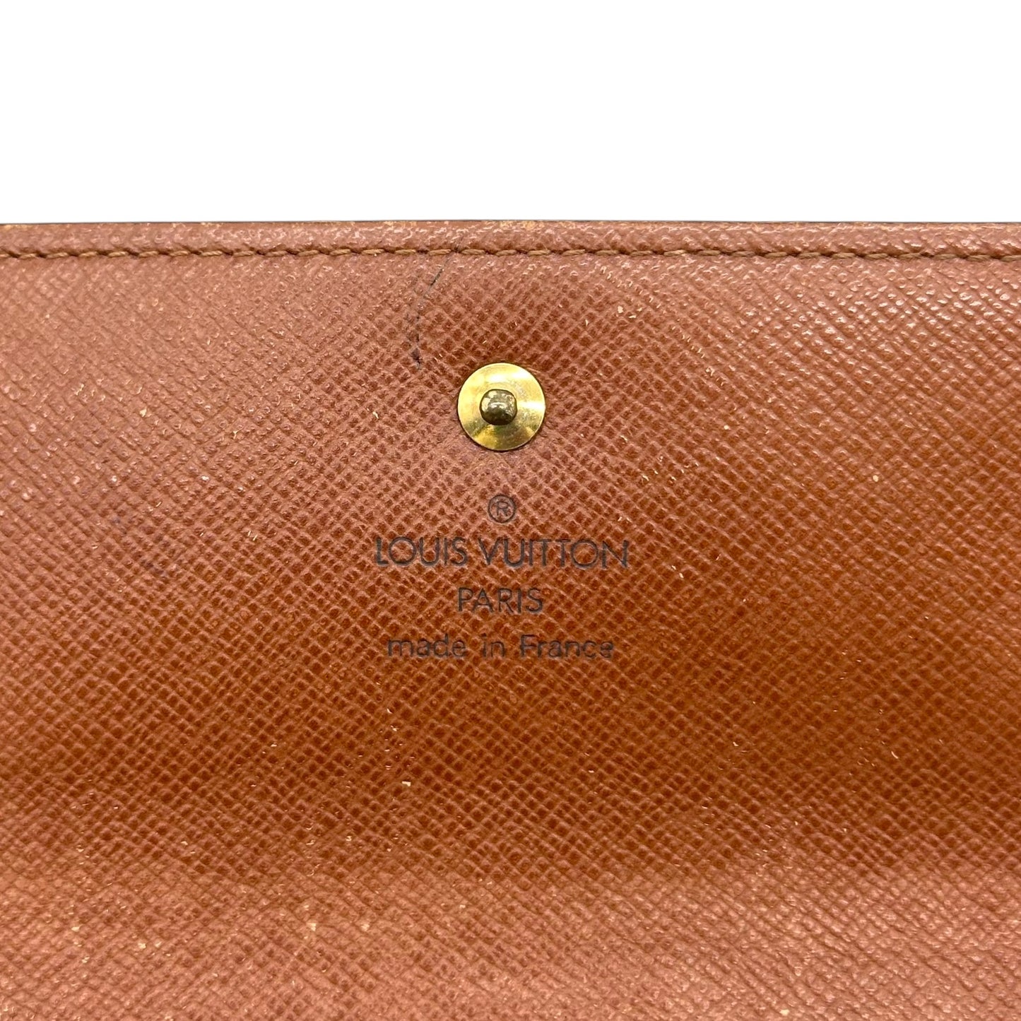 Louis Vuitton Classic Monogram Sarah Snap Long Wallet