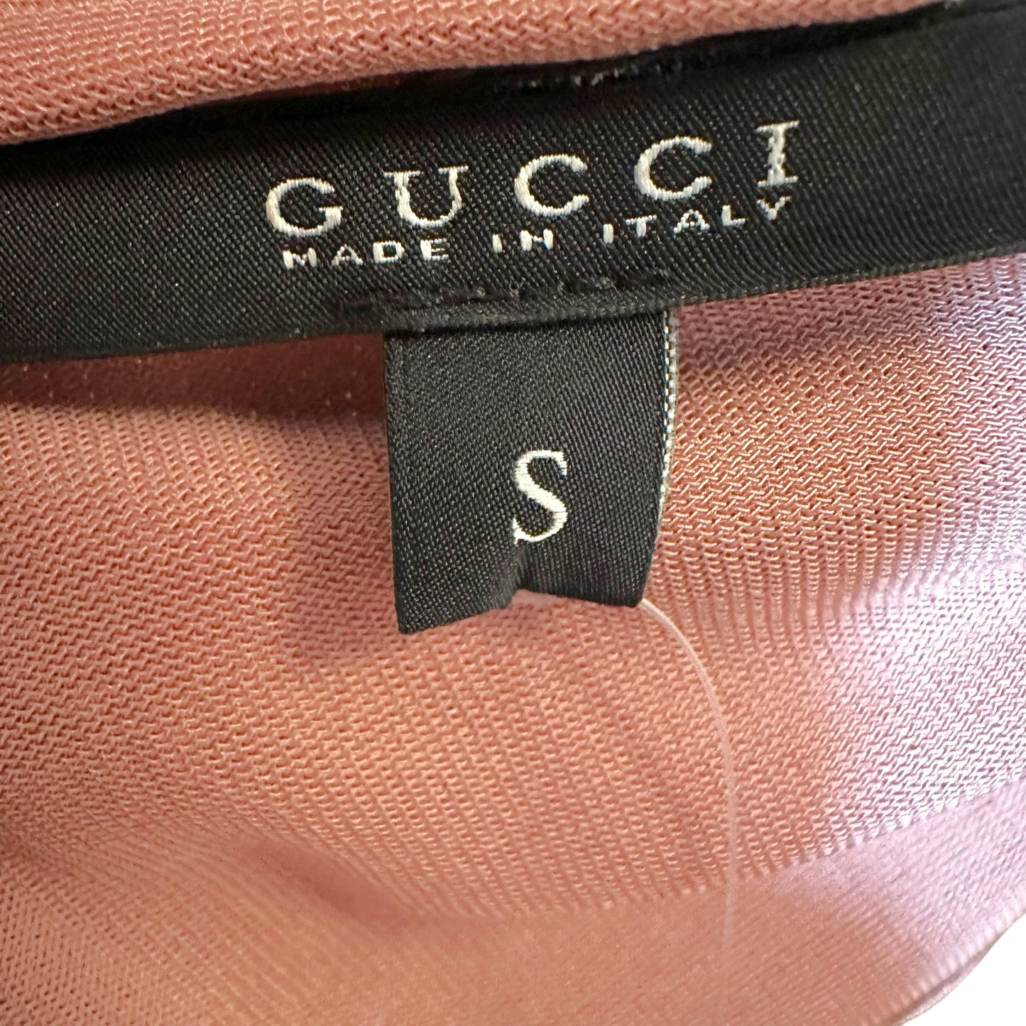 Gucci Pale Pink Horsebit Strap Midi Dress