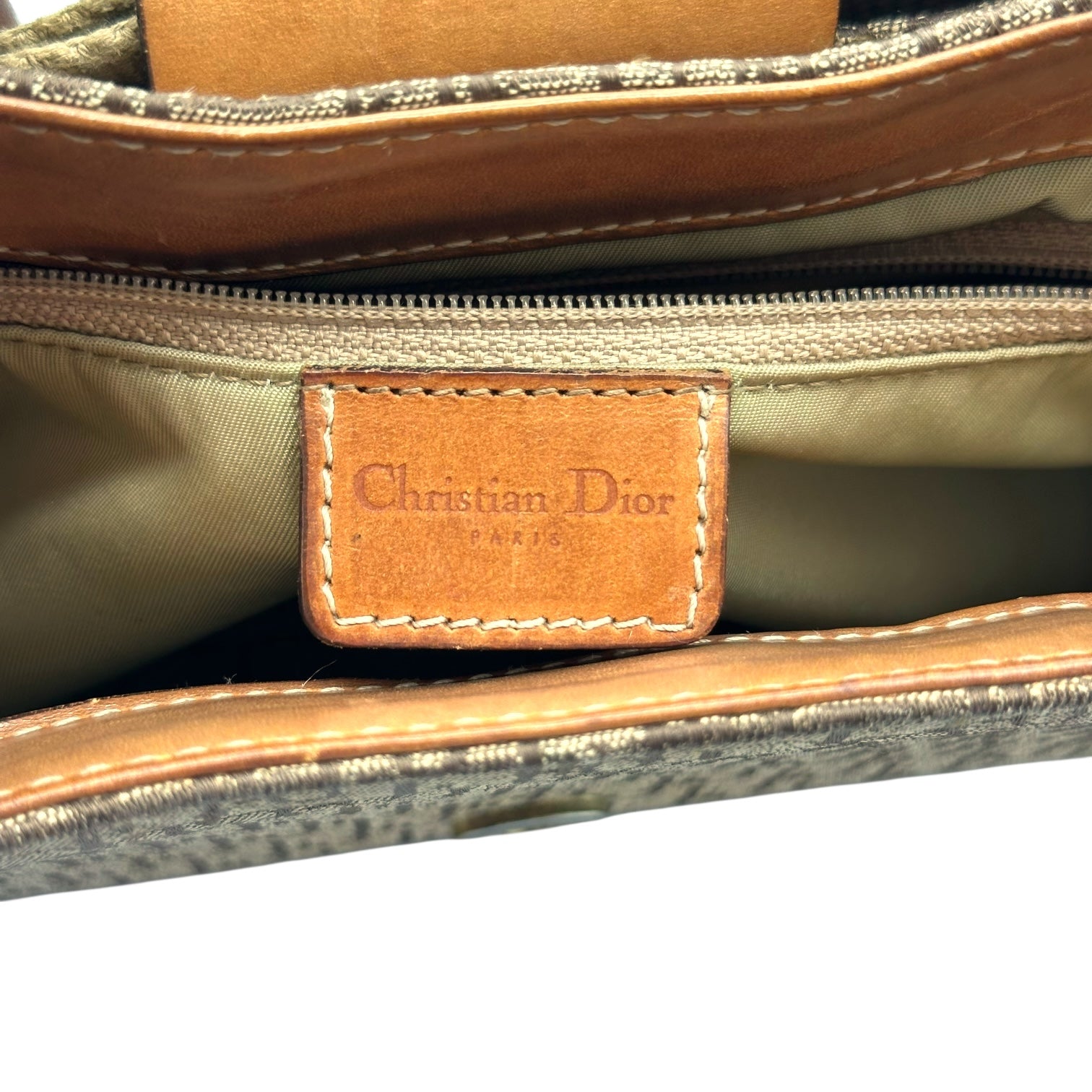 Christian Dior Street Chic Tan Monogram Trotter Columbus Shoulder Bag - Outfit Repeater