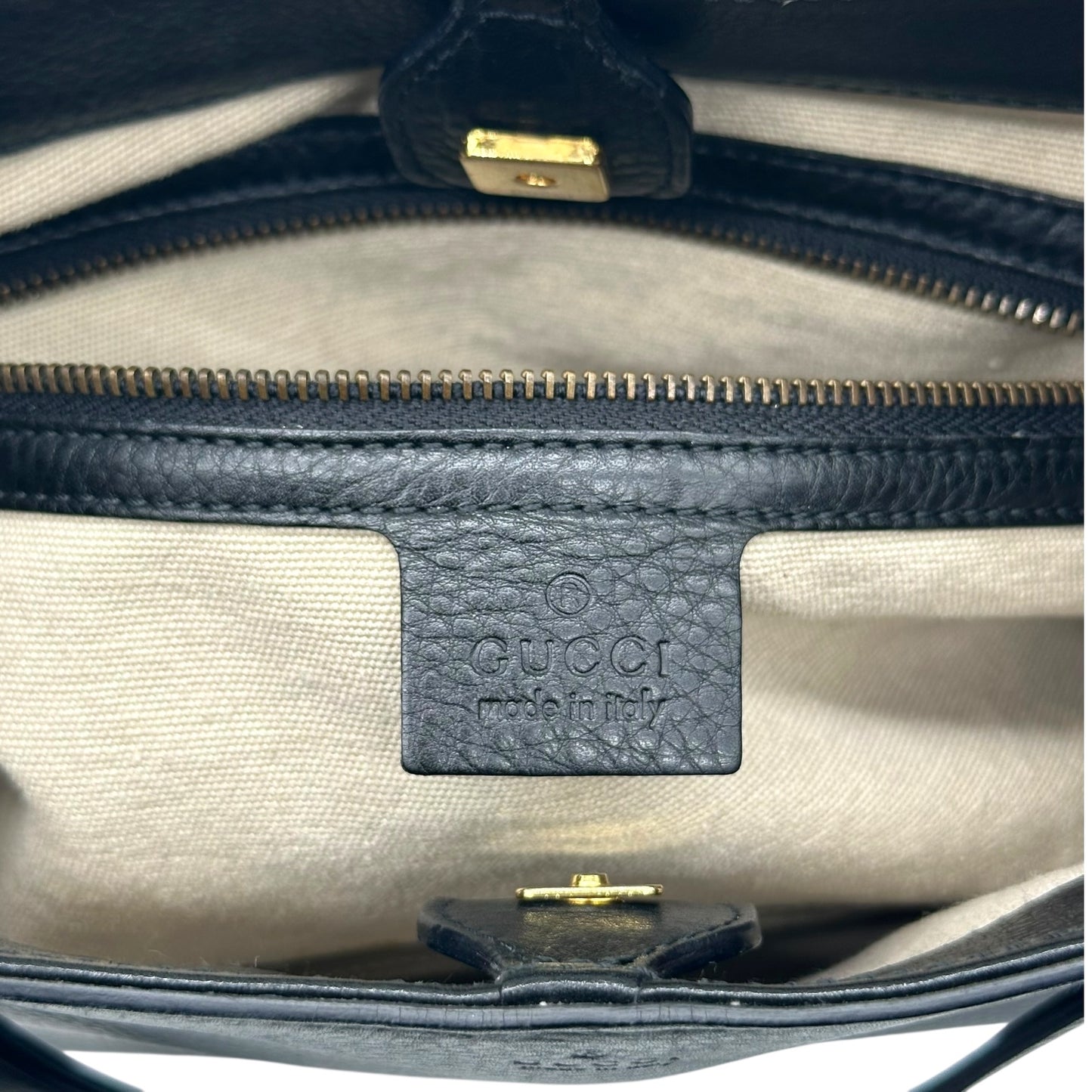 Gucci by Tom Ford Black Leather Bamboo Handle Shoulder Bag - Outfit Repeater