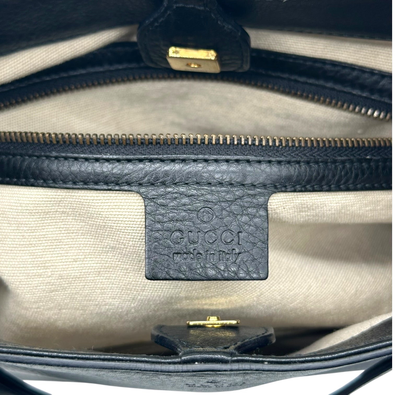 Gucci by Tom Ford Black Leather Bamboo Handle Shoulder Bag - Outfit Repeater