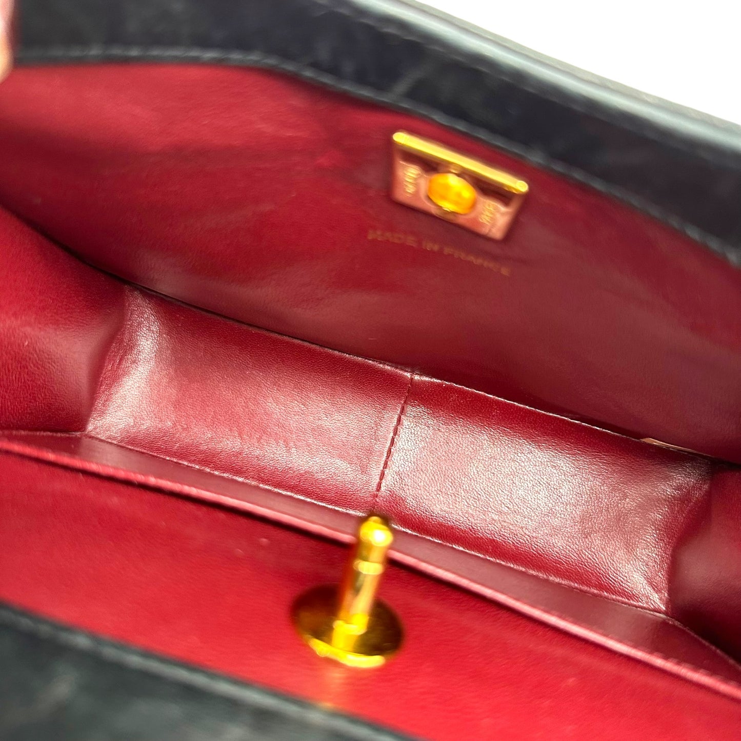 Chanel Black & Gold Mini 31 2-Way Top Handle Bag 1989-91