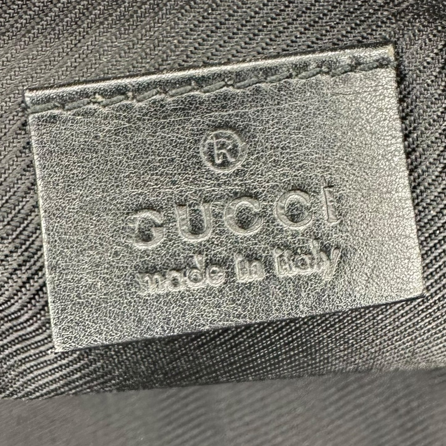 Gucci Black Monogram Canvas Boat Bag Pochette - Outfit Repeater