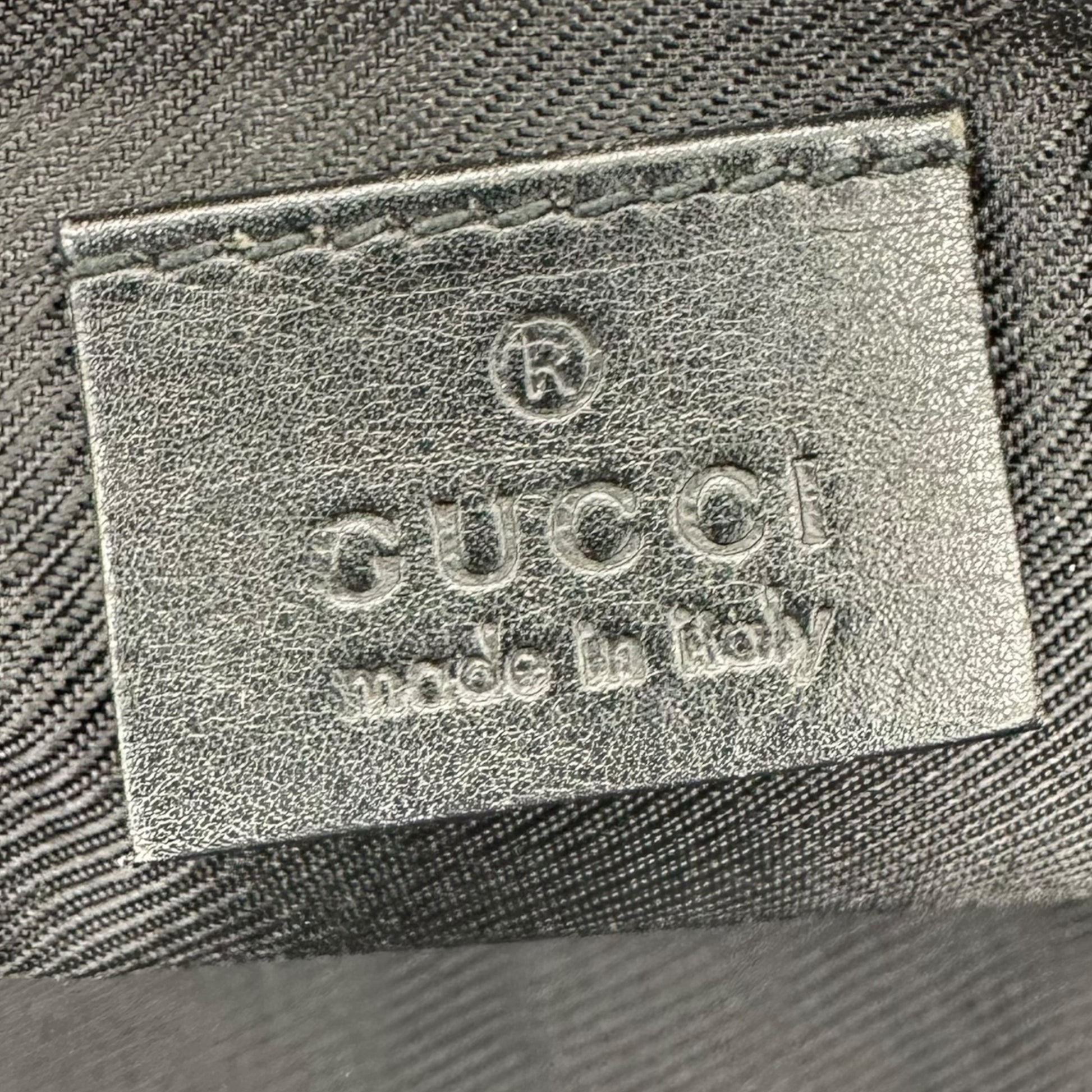 Gucci Black Monogram Canvas Boat Bag Pochette - Outfit Repeater