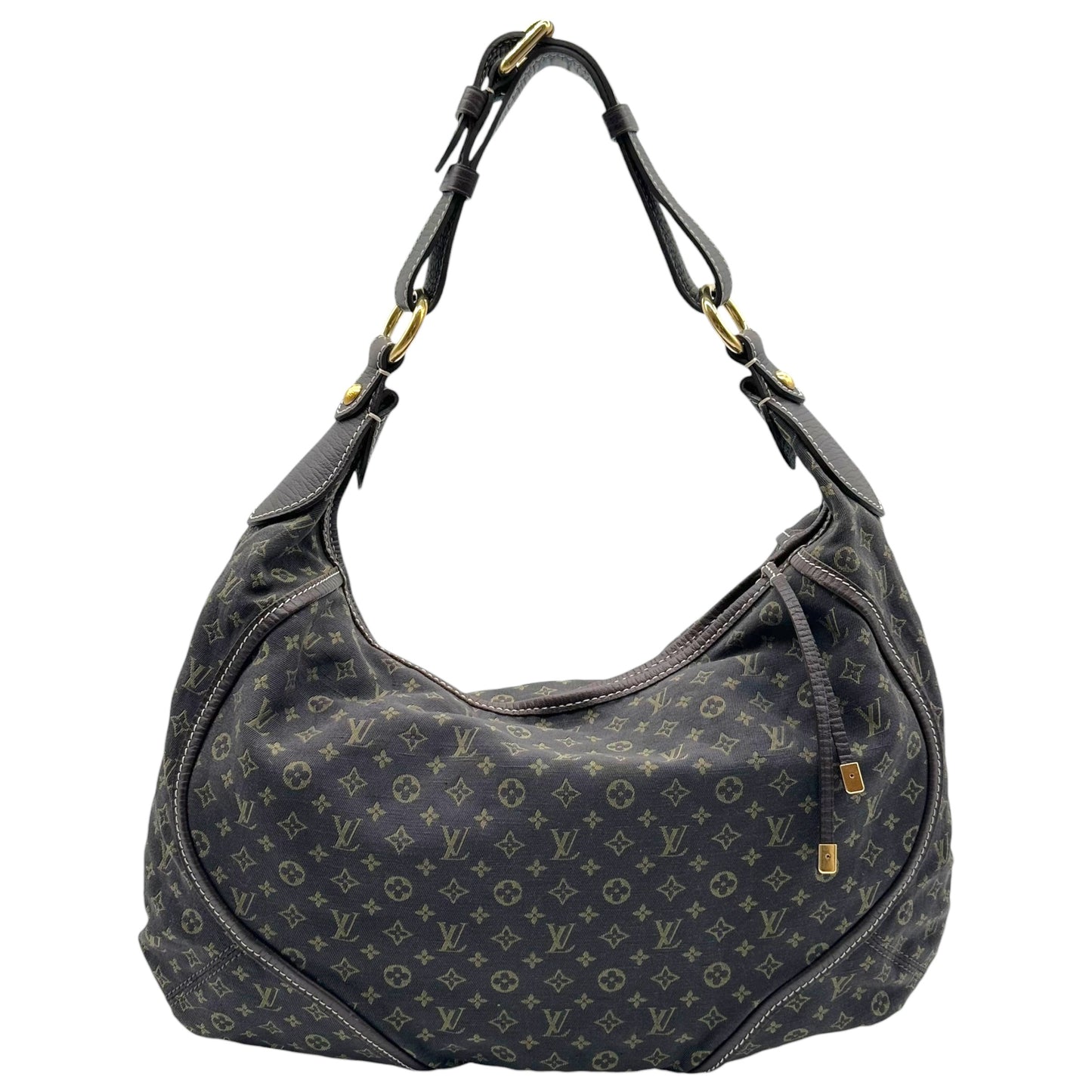 Louis Vuitton Shoulder Bag Brown Lin Monogram Manon MM