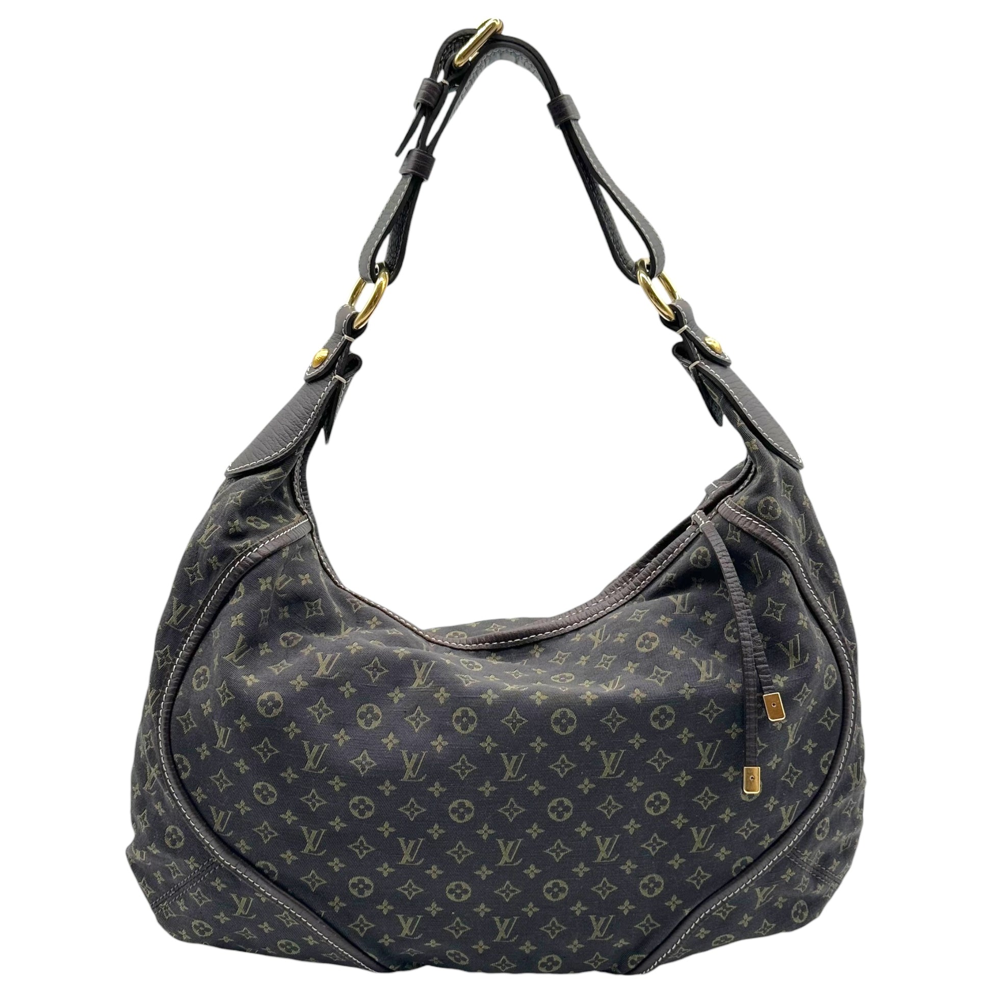 Louis Vuitton Shoulder Bag Brown Lin Monogram Manon MM