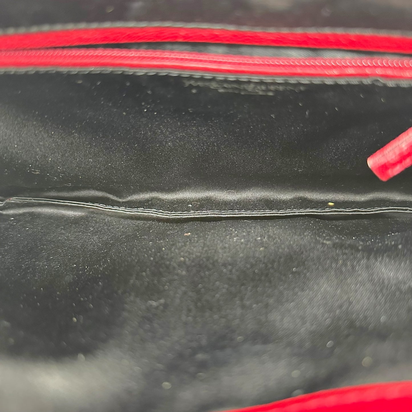 Yves Saint Laurent by Tom Ford Red Leather Logo Handle Mombasa Bag