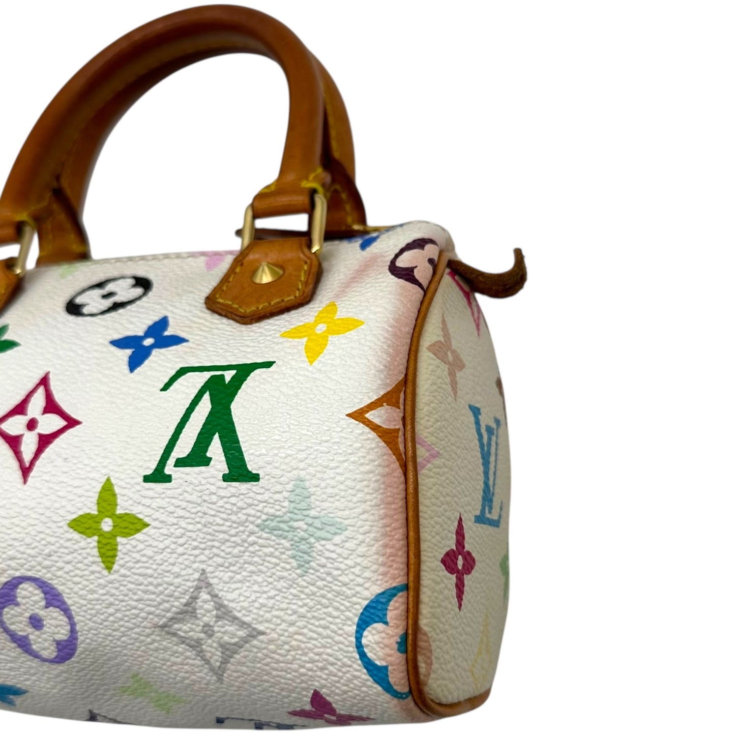 Louis Vuitton White Murakami Multicolor Mini Speedy Bag