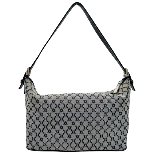 Celine Navy Triomphe Monogram Mini Shoulder Bag - Outfit Repeater