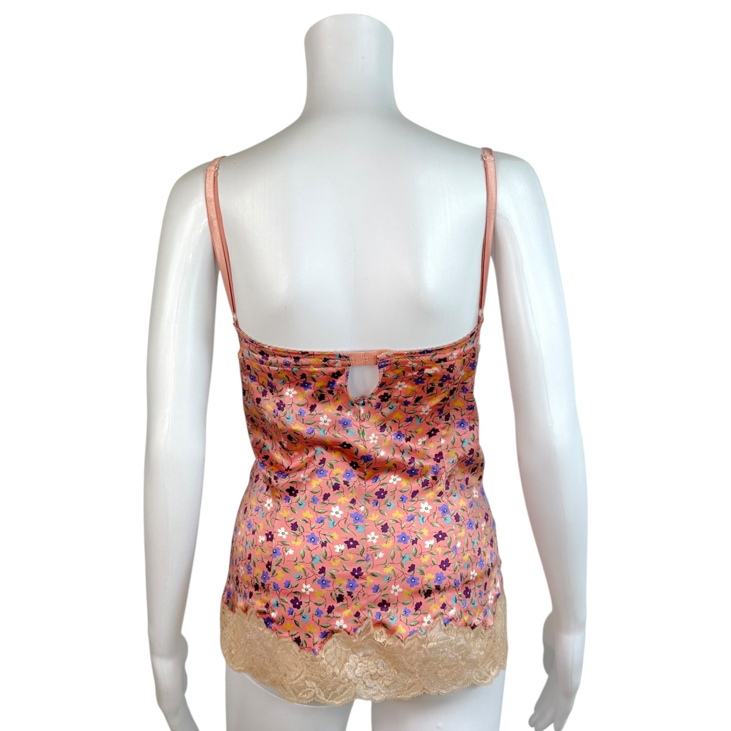 Dolce & Gabbana Pink Floral Silk Bustier Cami Top
