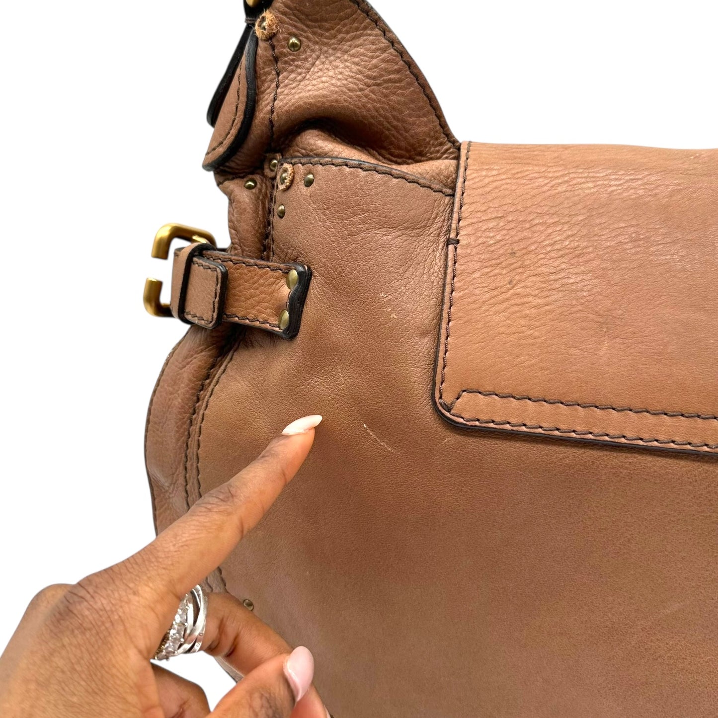 Chloé Brown Leather Paddington Hobo Bag