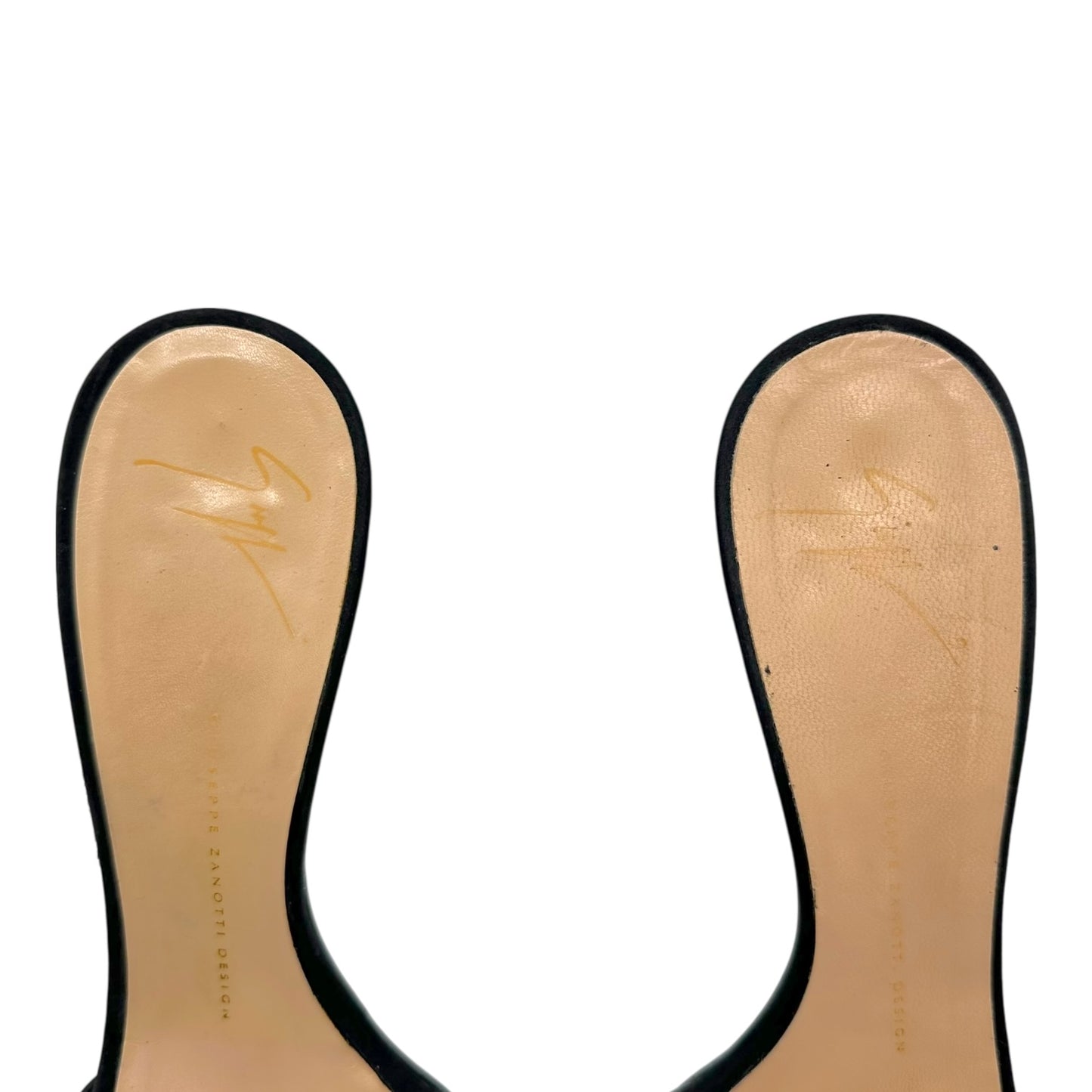 Giuseppi Zanotti Black Croc Embossed Embellished Buckle Heels