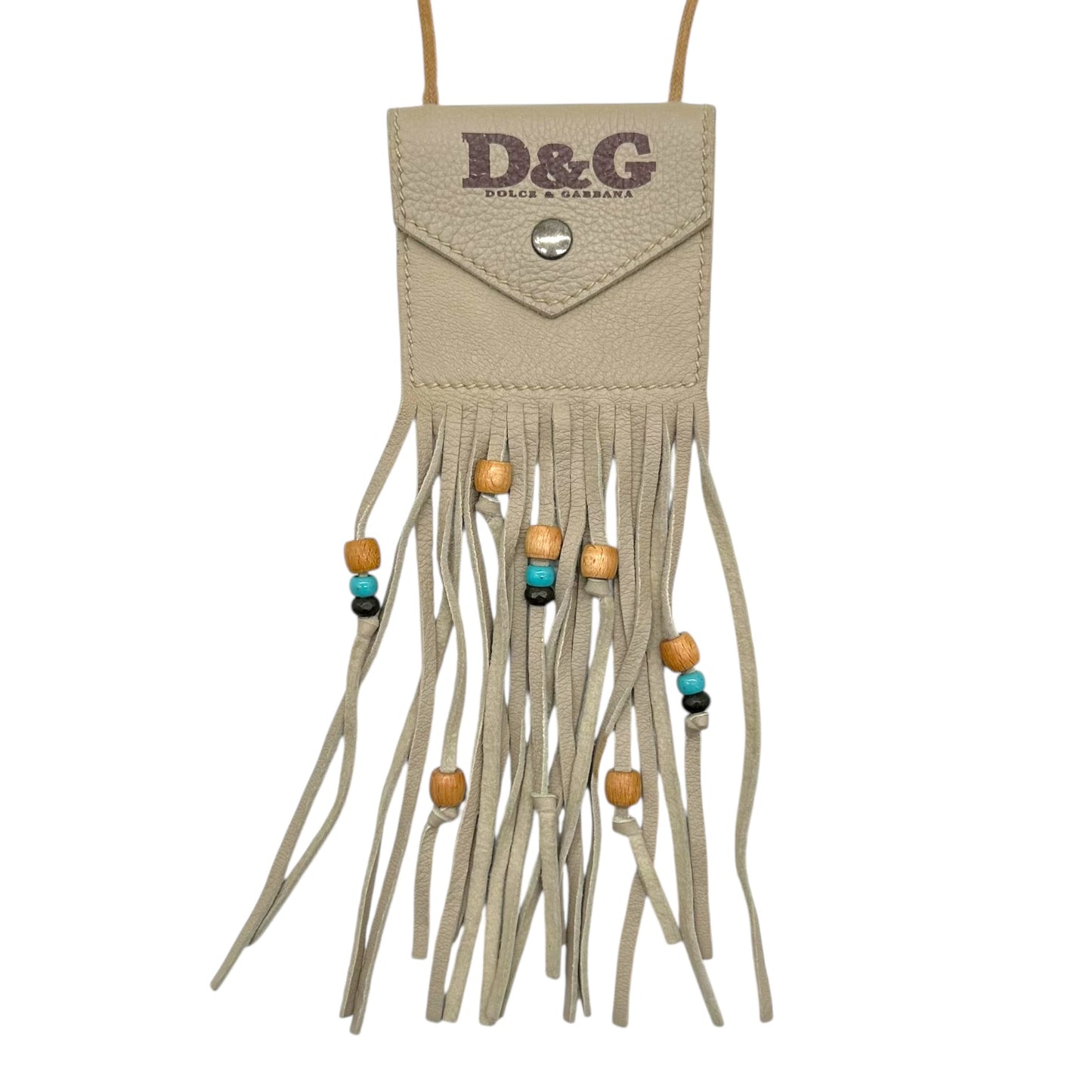 D&G Dolce & Gabbana Beaded Fringe Suede Micro Crossbody Bag - Outfit Repeater