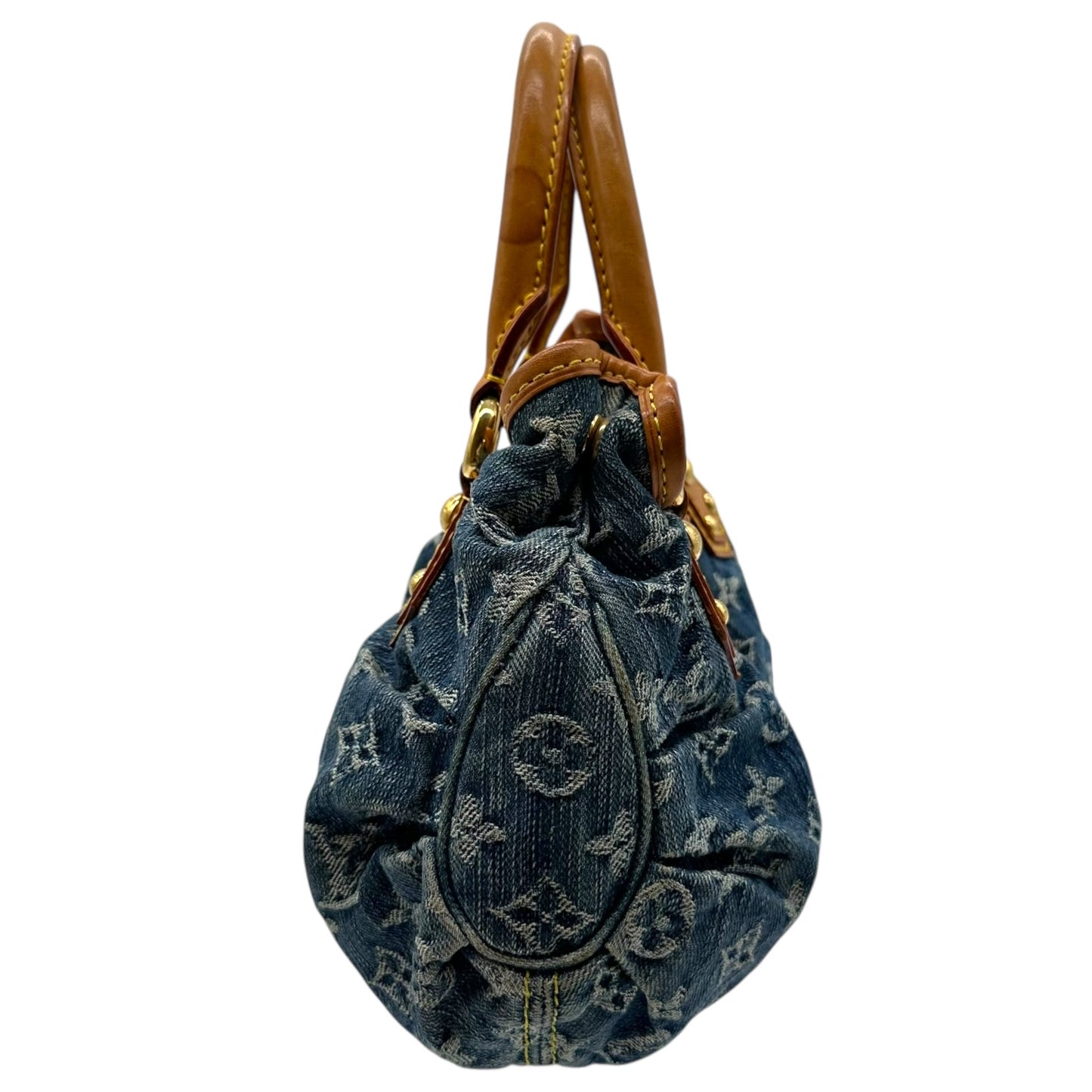 Louis Vuitton Blue Denim Mini Pleaty Bag