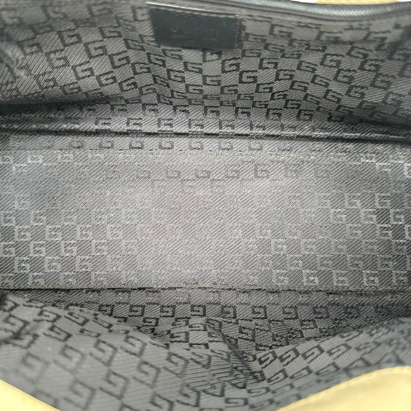 Gucci Black & Ivory Patent Leather Jackie Bag
