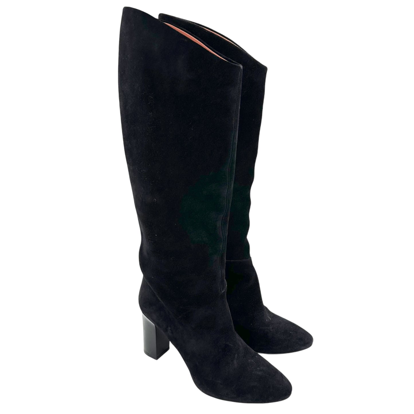 Acne Studios Black Suede Heeled Boots