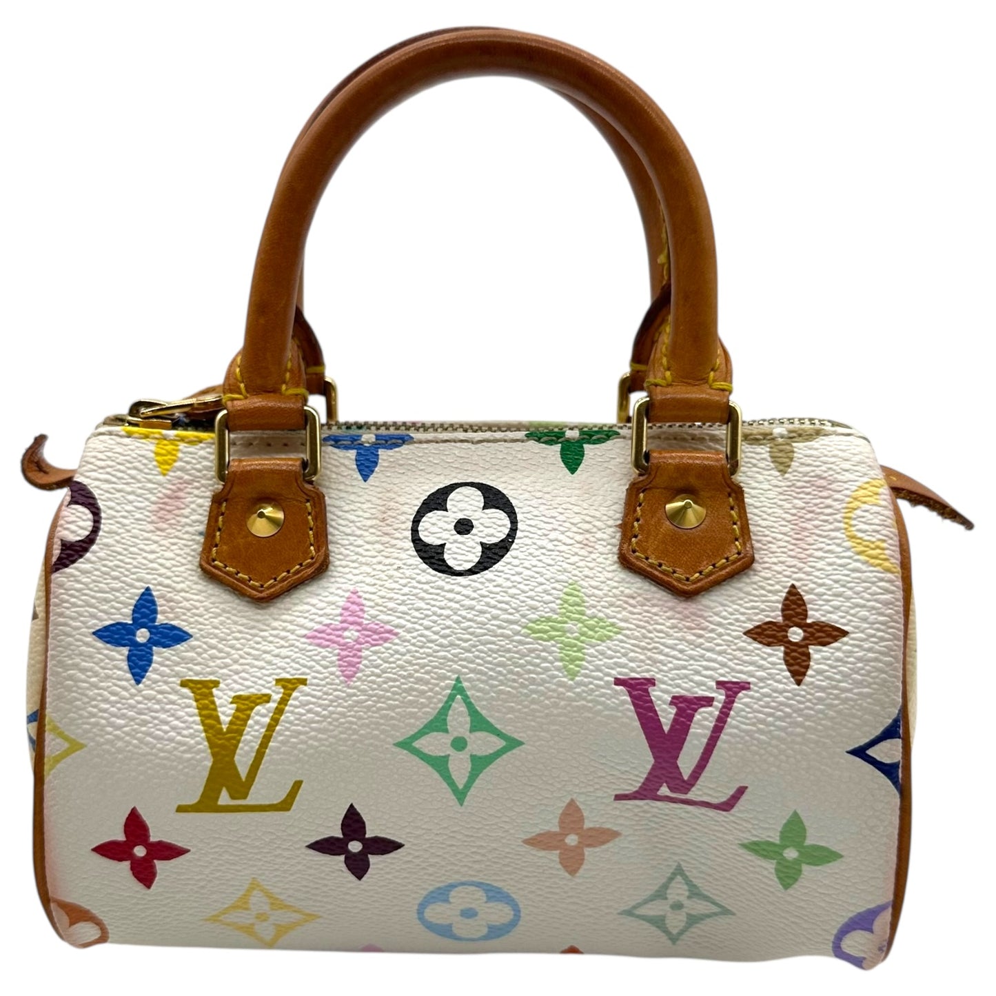 Louis Vuitton White Murakami Multicolor Mini Speedy Bag