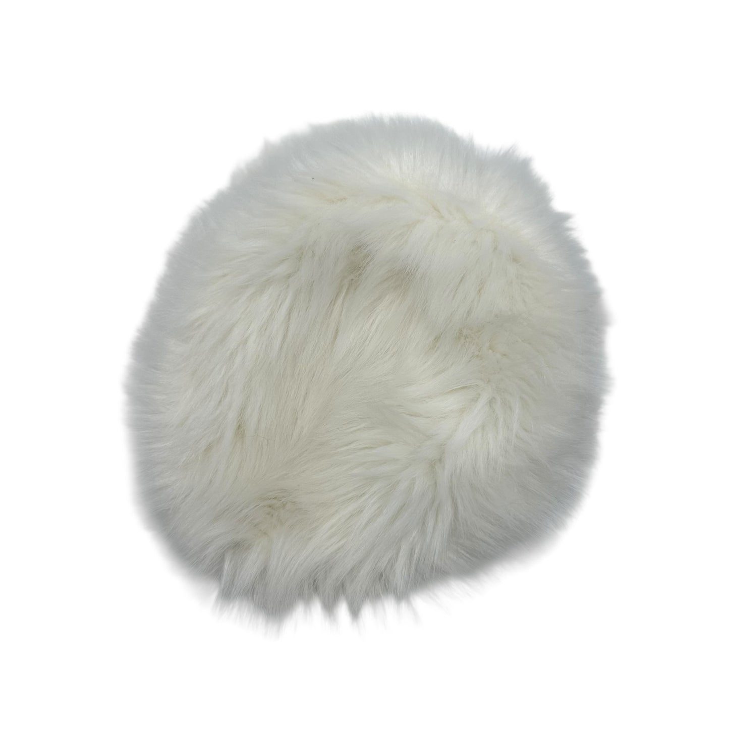 Dolce & Gabbana Black & White D&G Logo Faux Fur Bucket Hat