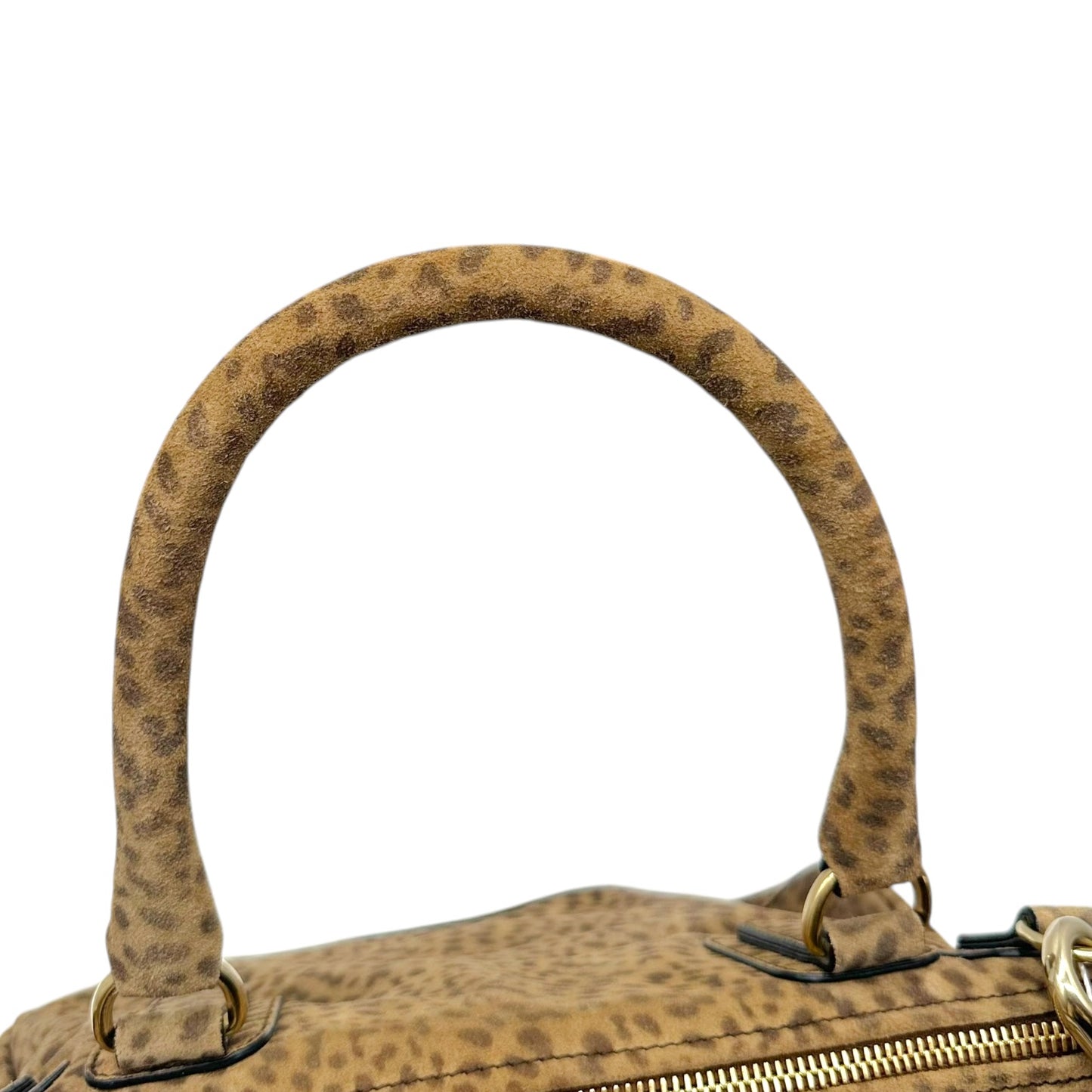 Givenchy Leopard Print Suede Pandora 2-Way Bag