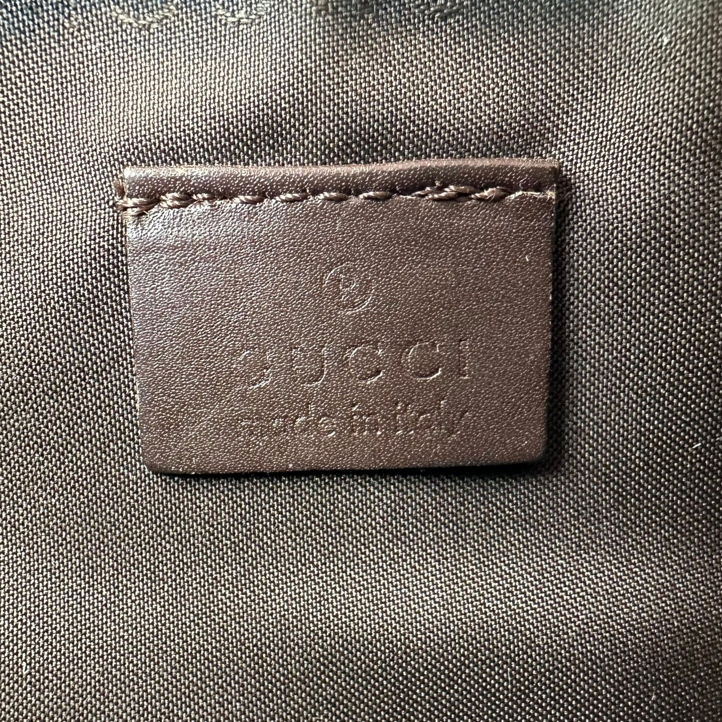 Gucci Tan Monogram Pochette Bag