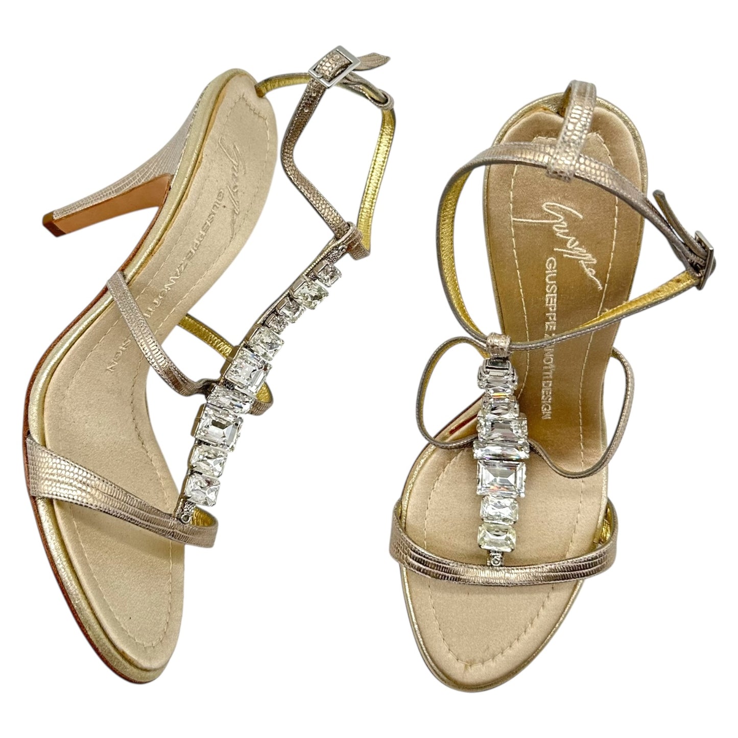 Giuseppe Zanotti Crystal Embellished Sandal Heels
