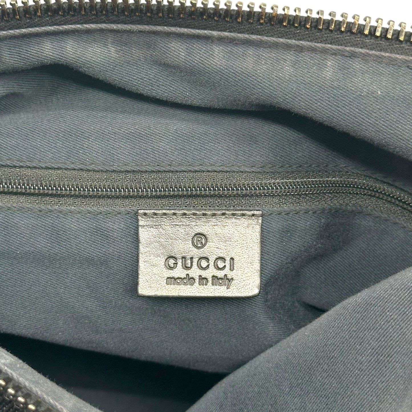 Gucci Gray Denim Monogram Large Hobo Bag - Outfit Repeater