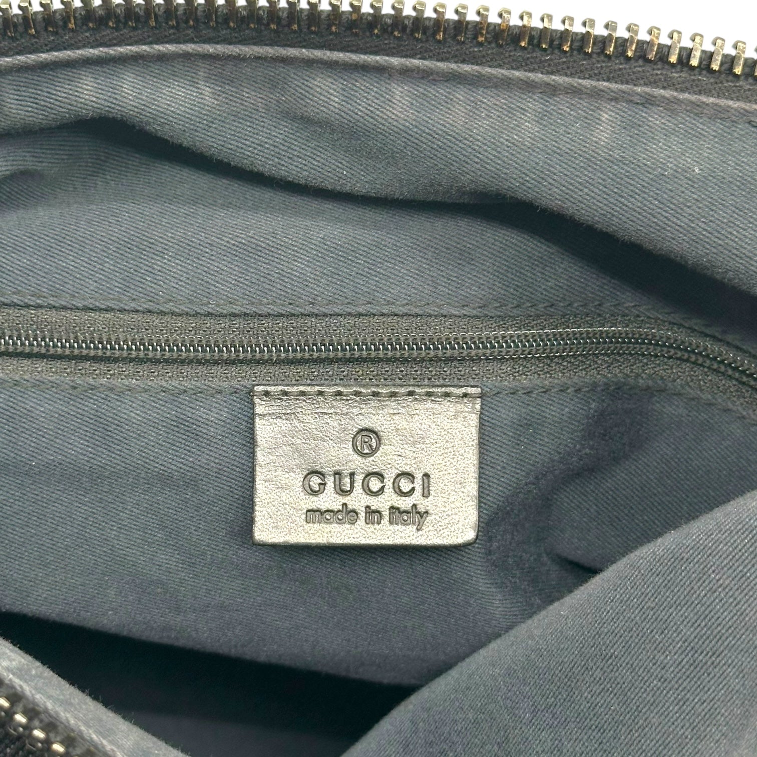 Gucci Gray Denim Monogram Large Hobo Bag - Outfit Repeater