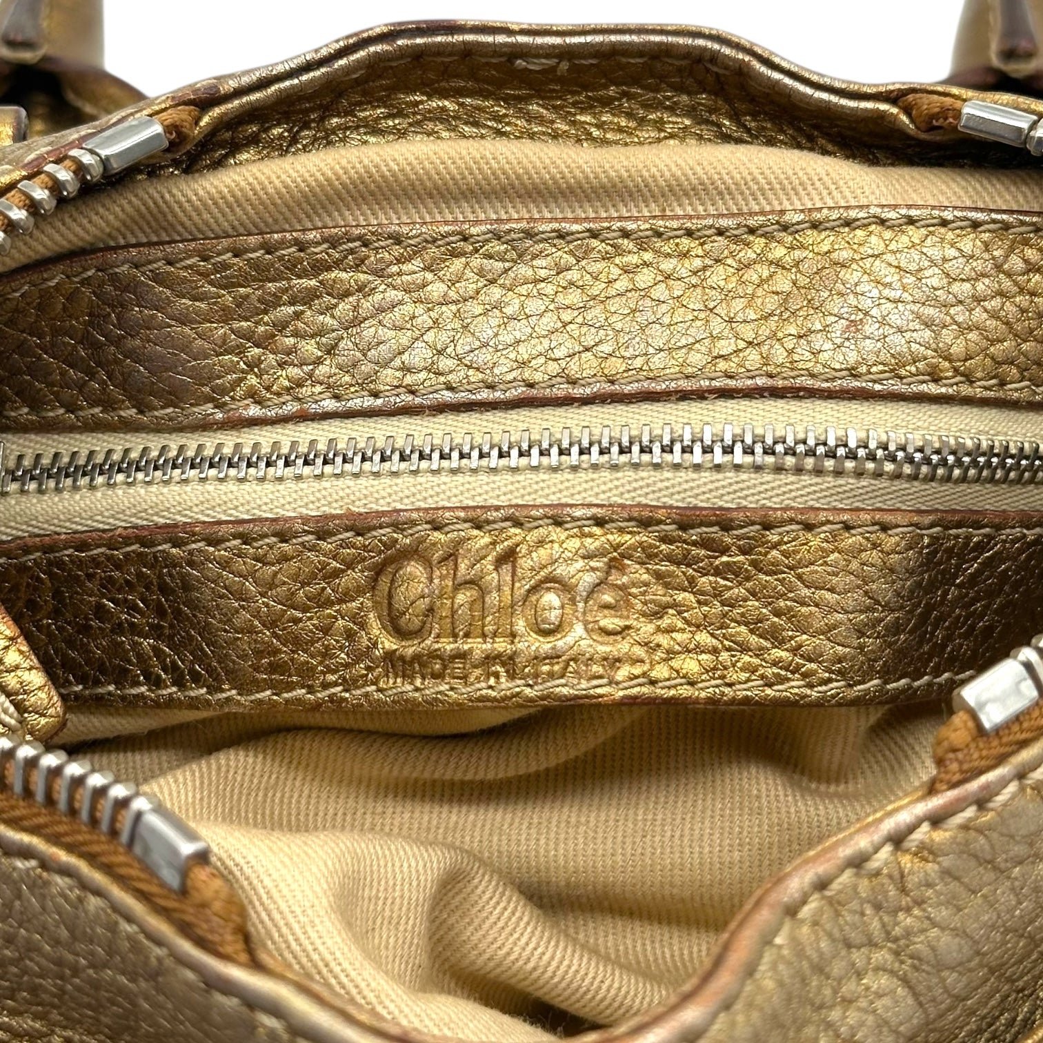 Chloe Gold Leather Mini Paddington Bag - Outfit Repeater