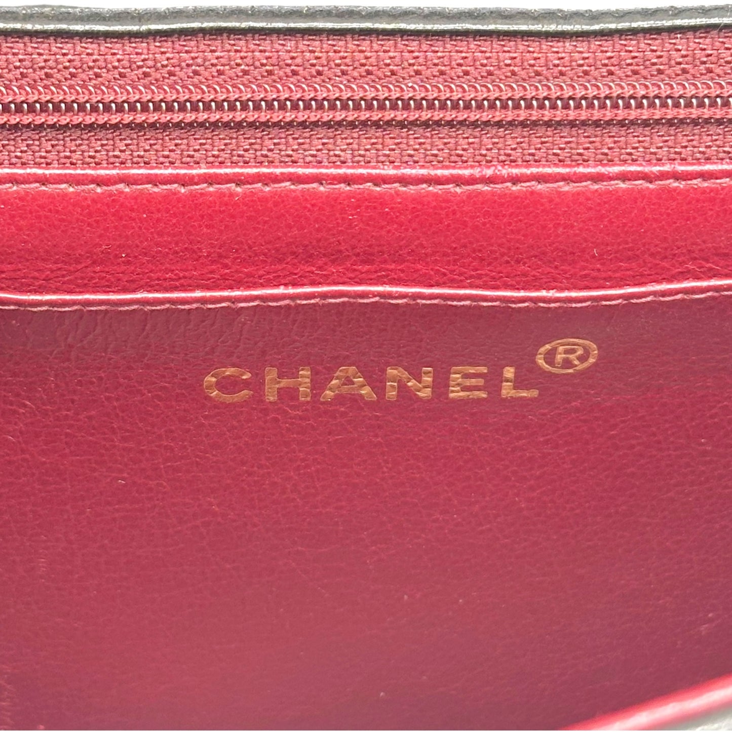 Chanel Black Lambskin Top Handle Flap Bag