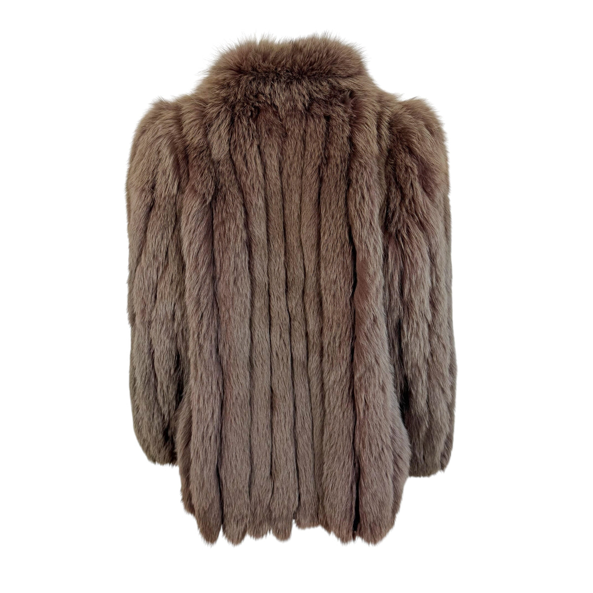 Saga Royal Fox Dyed Fox Fur Coat Brown Green 1990s