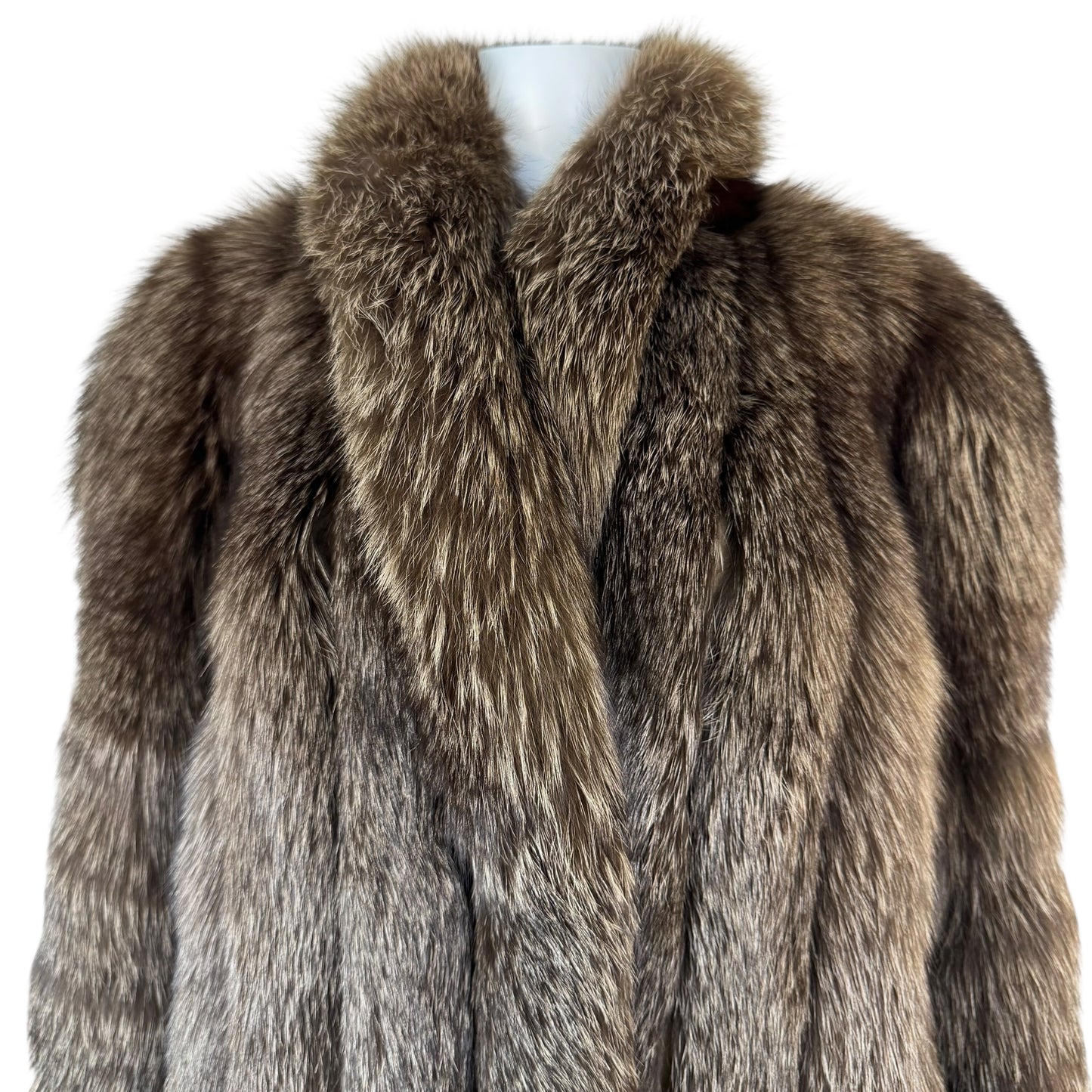 Vintage Saga Brown Fox Fur Coat