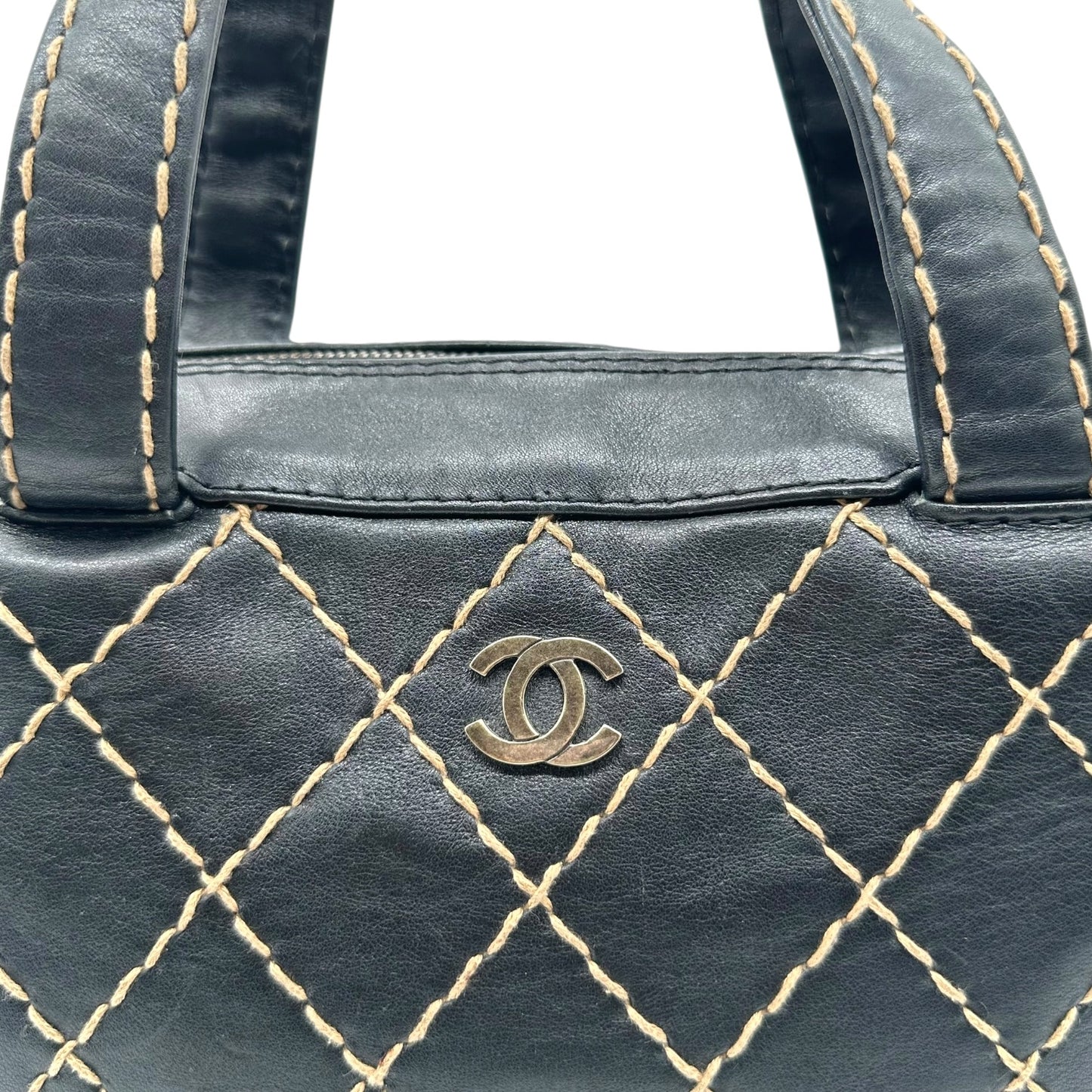 Chanel Black & Ivory Medium Wild Stitch Bag