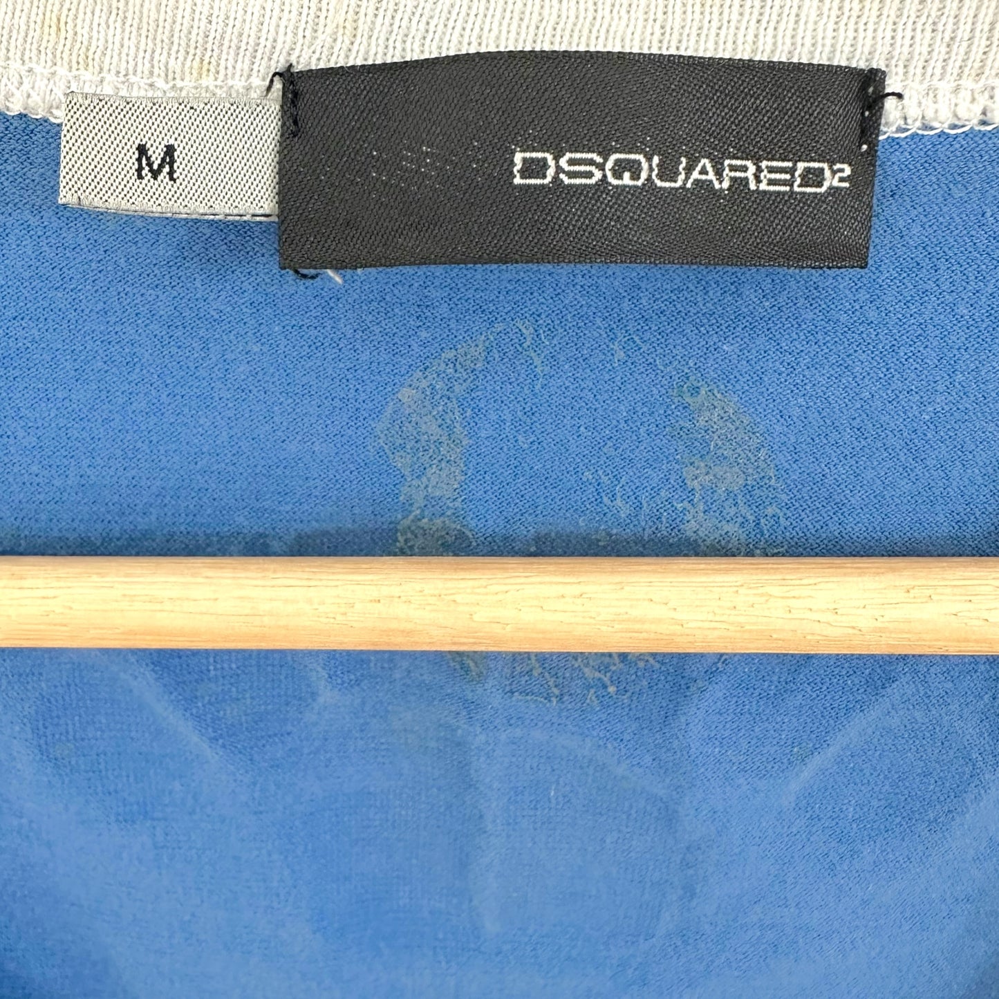 Dsquared2 Blue Oversized Logo Graphic Tank