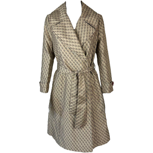 Bottega Veneta BV Tan Monogram Trench Coat
