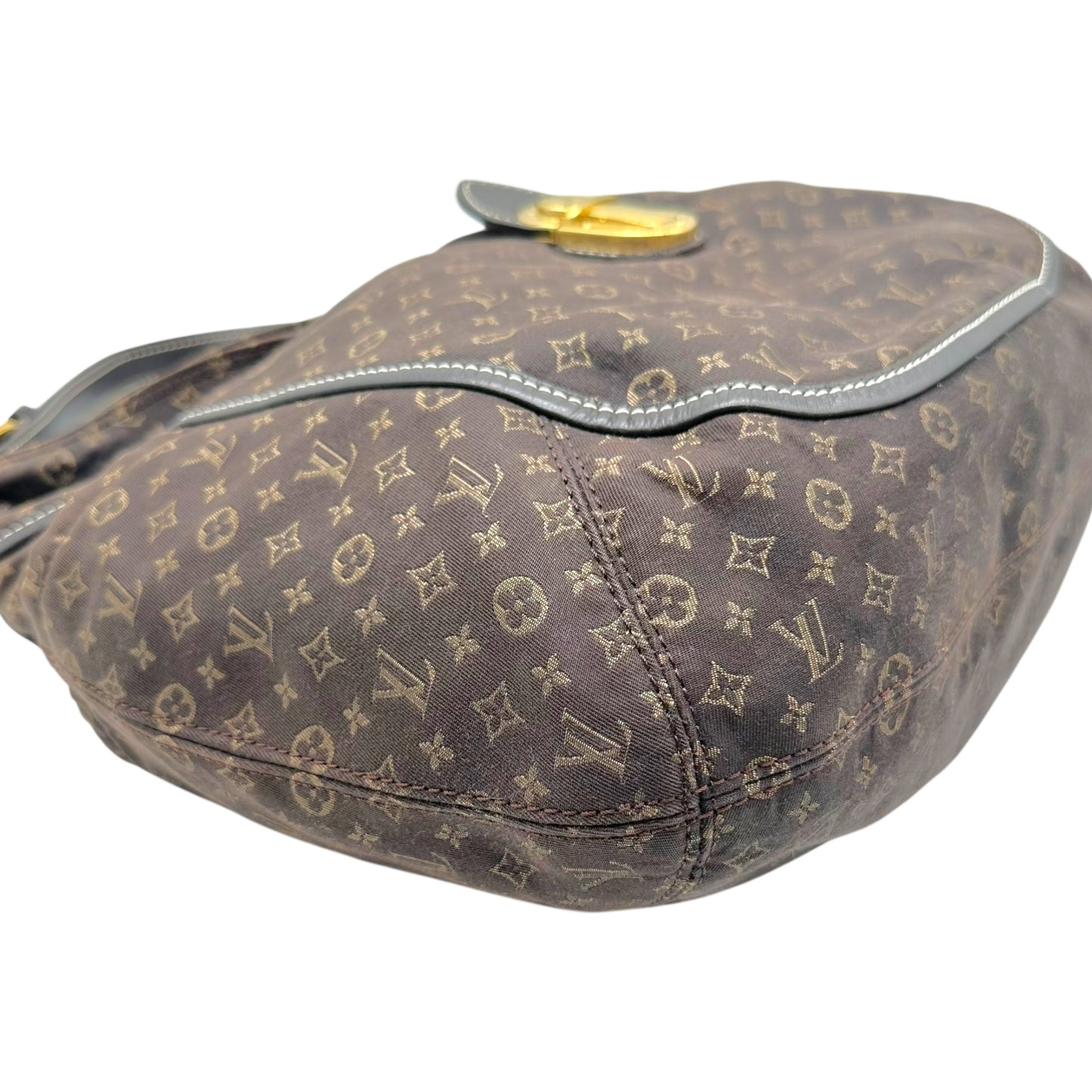 Louis Vuitton Brown Lin Canvas Monogram Romantic Hobo Bag