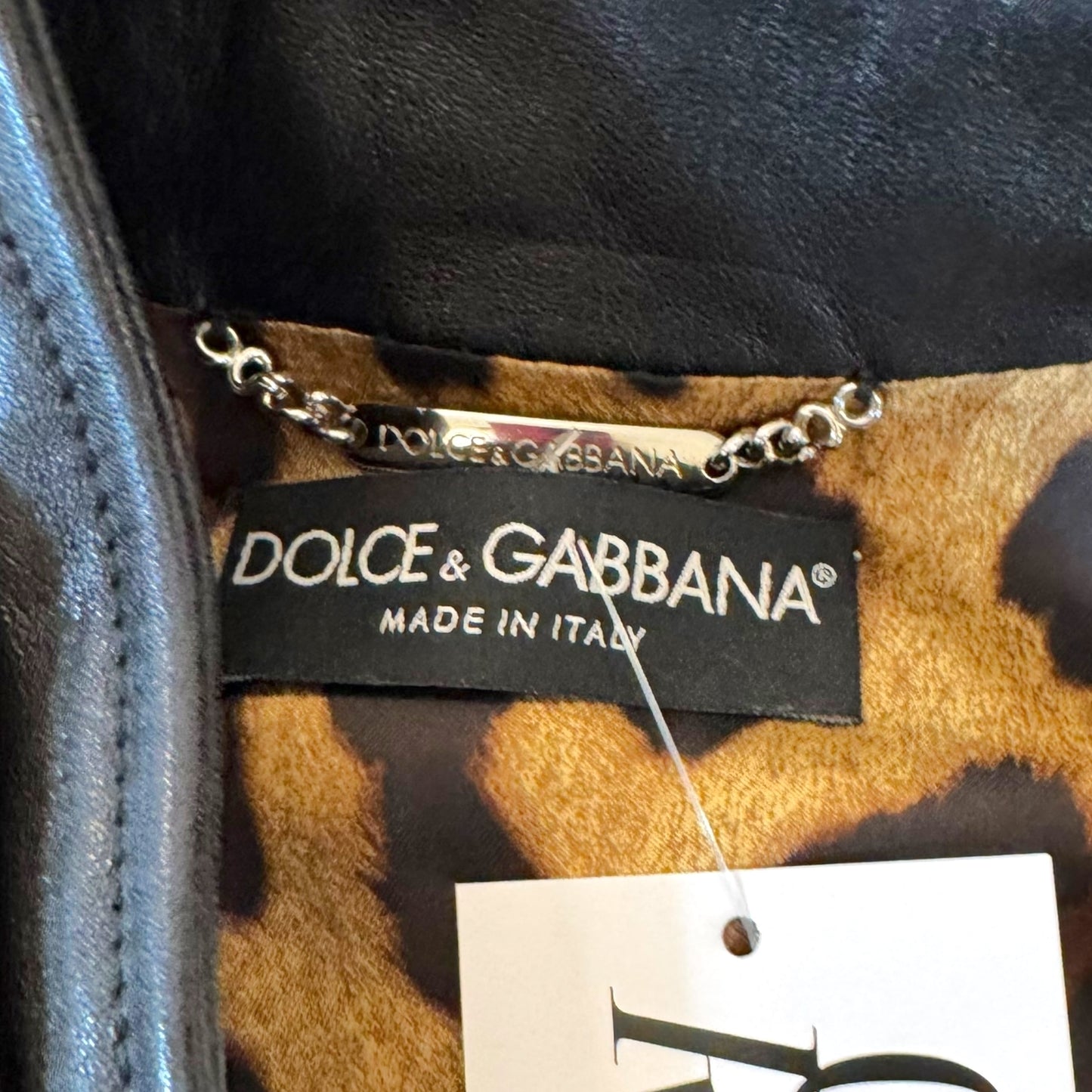 Dolce & Gabbana Black Leather Logo Hardware Bomber Jacket - Outfit Repeater